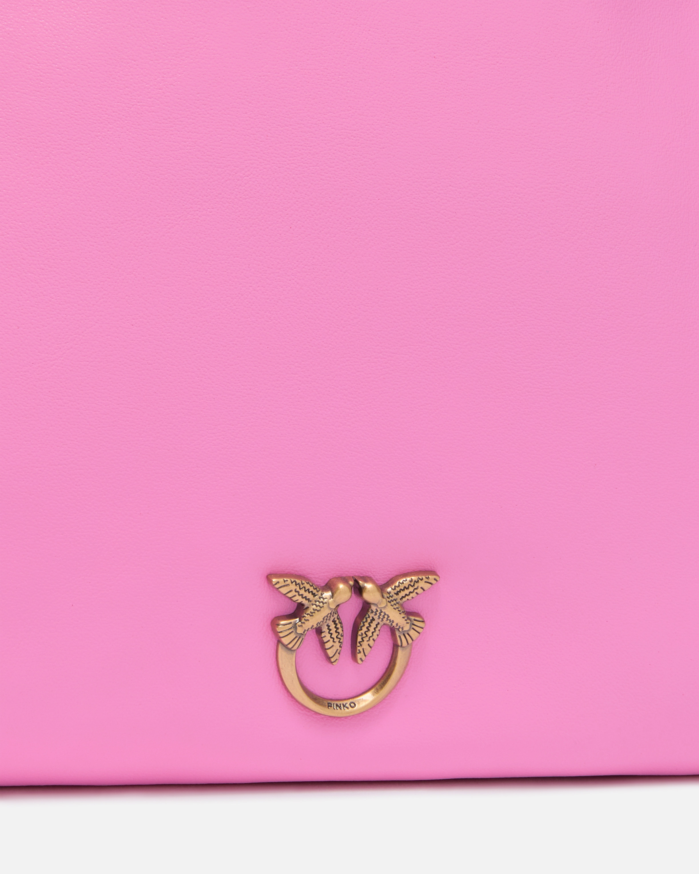 Pinko Leather Mini Slouchy Bag With Love Birds Logo