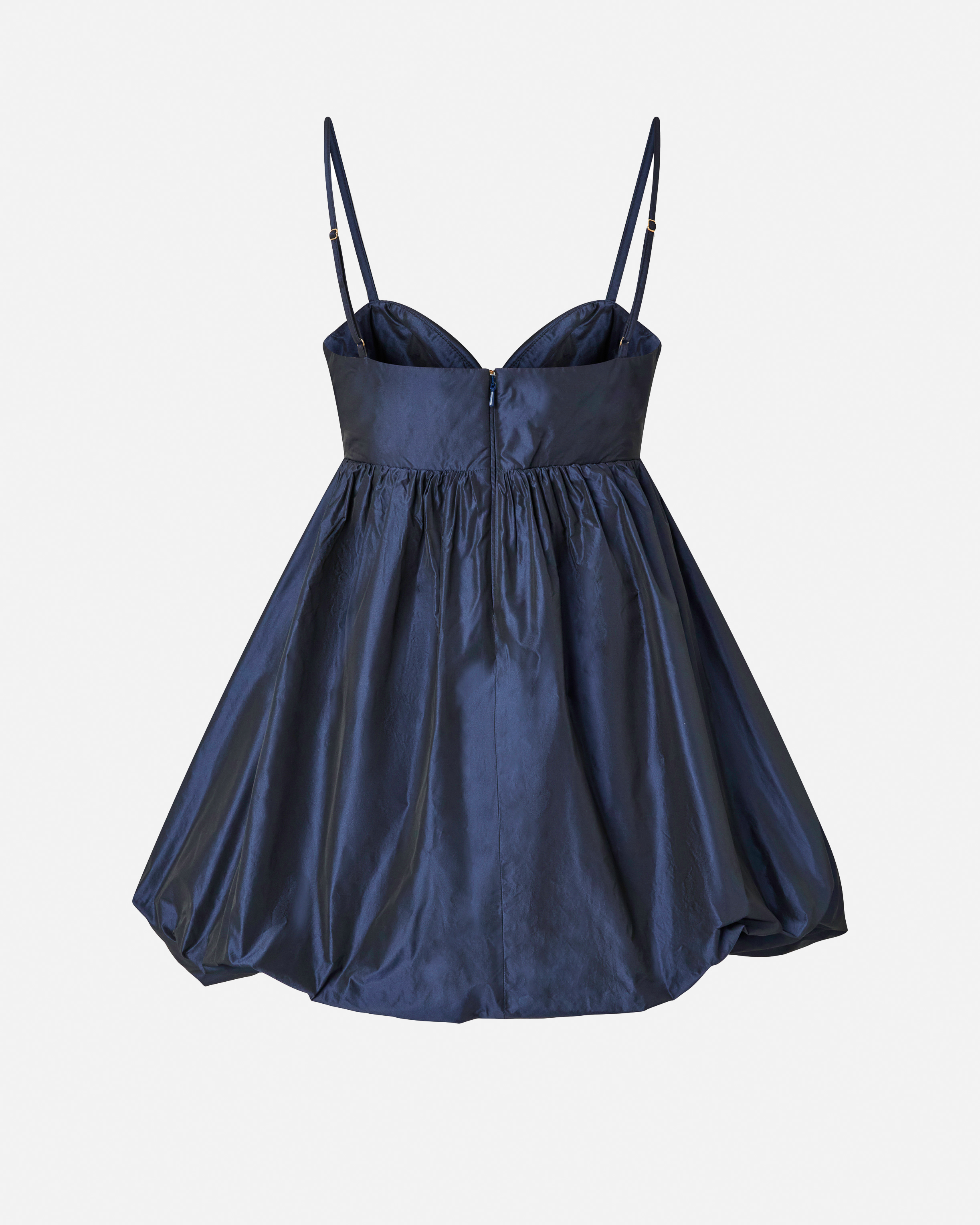 Pinko Sweetheart-neckline Puffball Dress In Blue