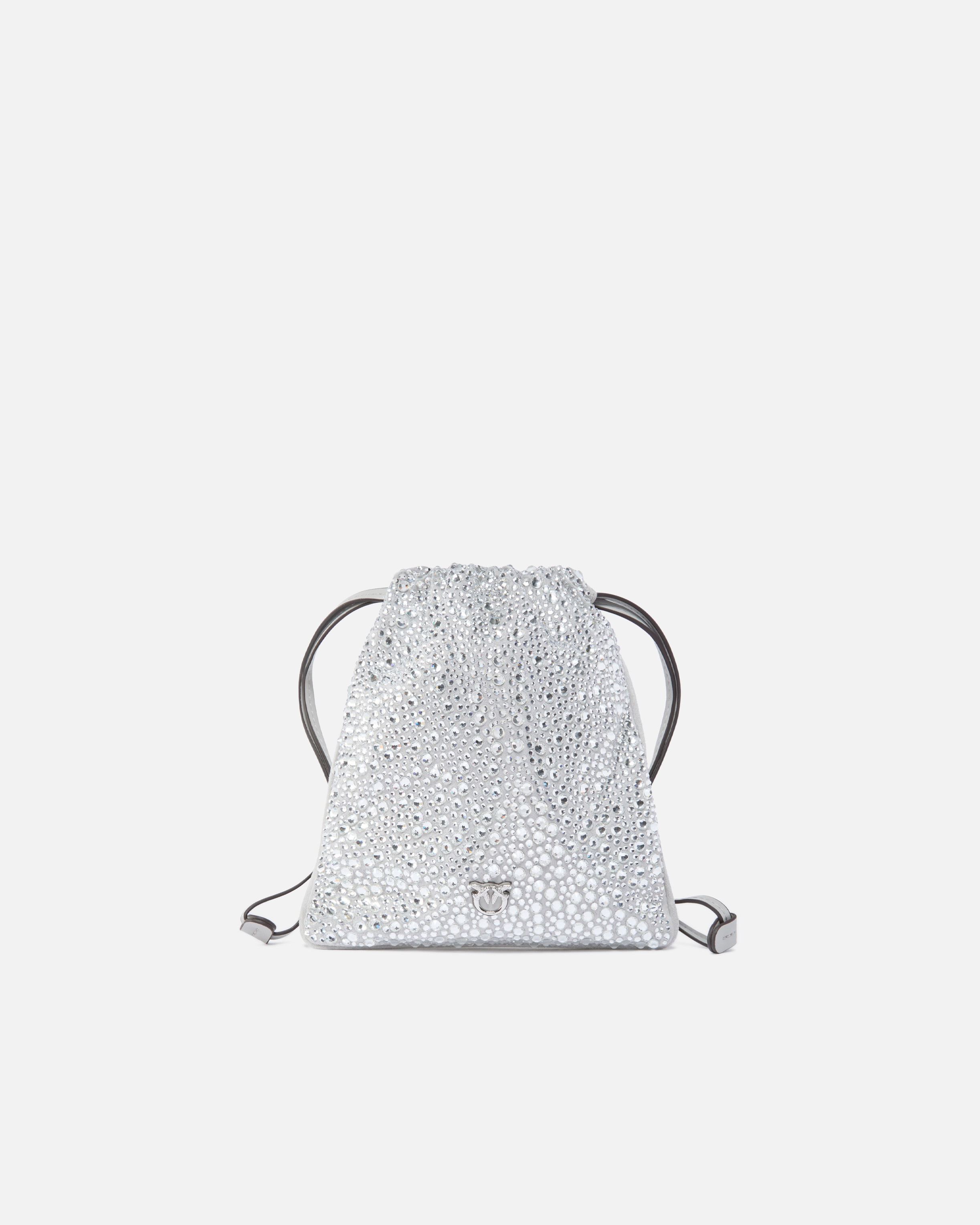 Pinko Baby Slouchy Bag Fully Rhinestoned Shoulder Pouch