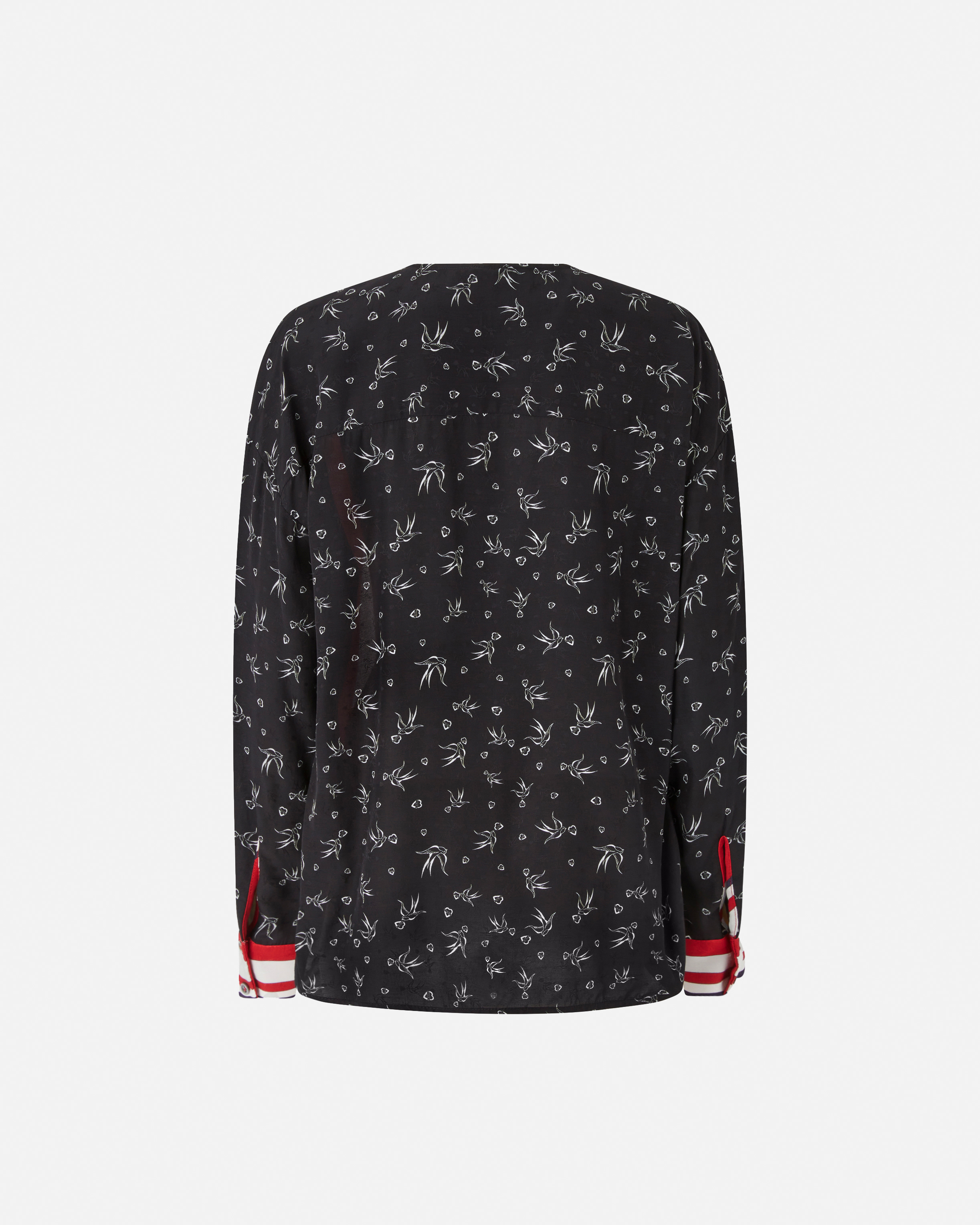 Pinko Printed Viscose Jacquard Shirt In Multi