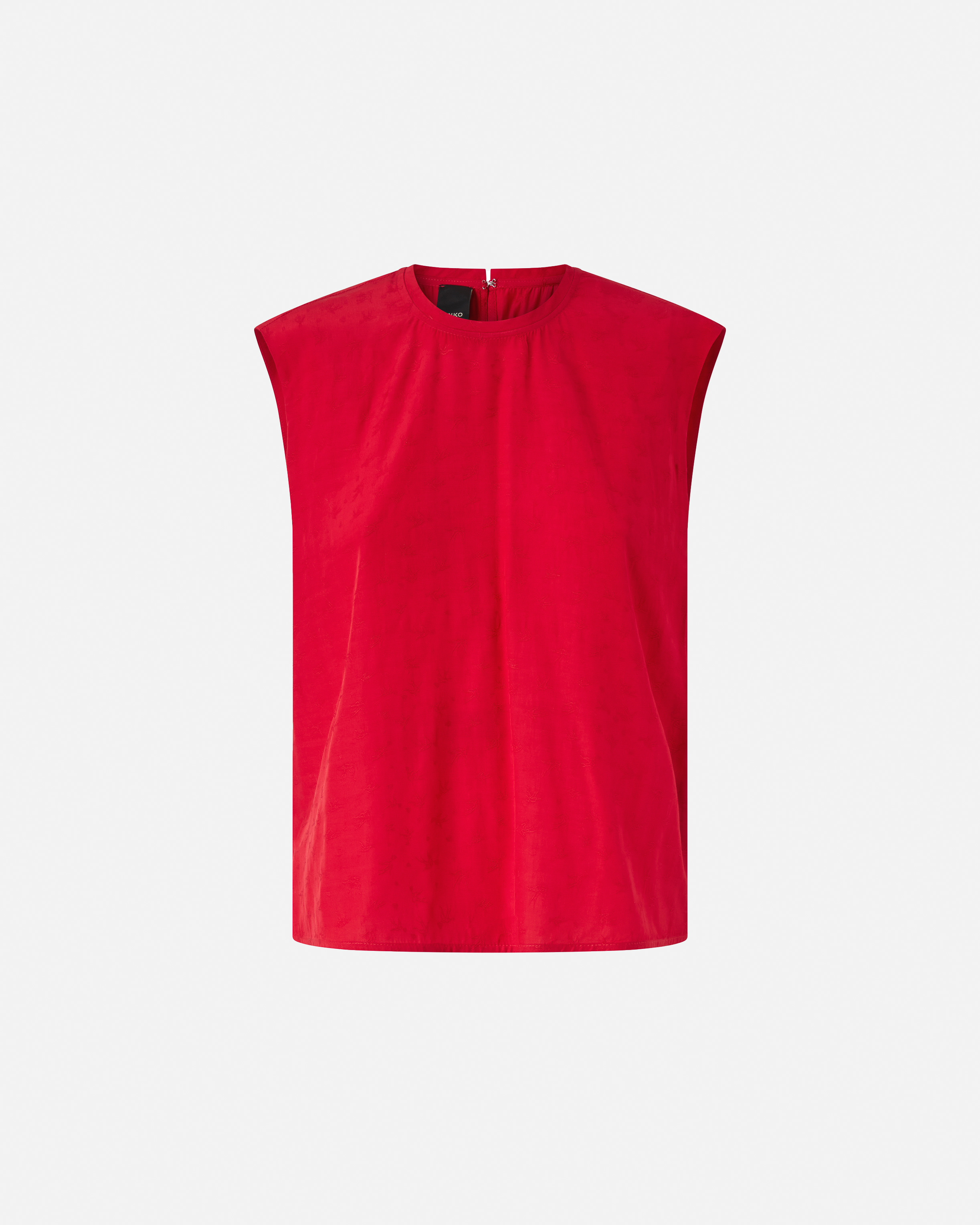 Pinko Tie-back Sleeveless Top In Red