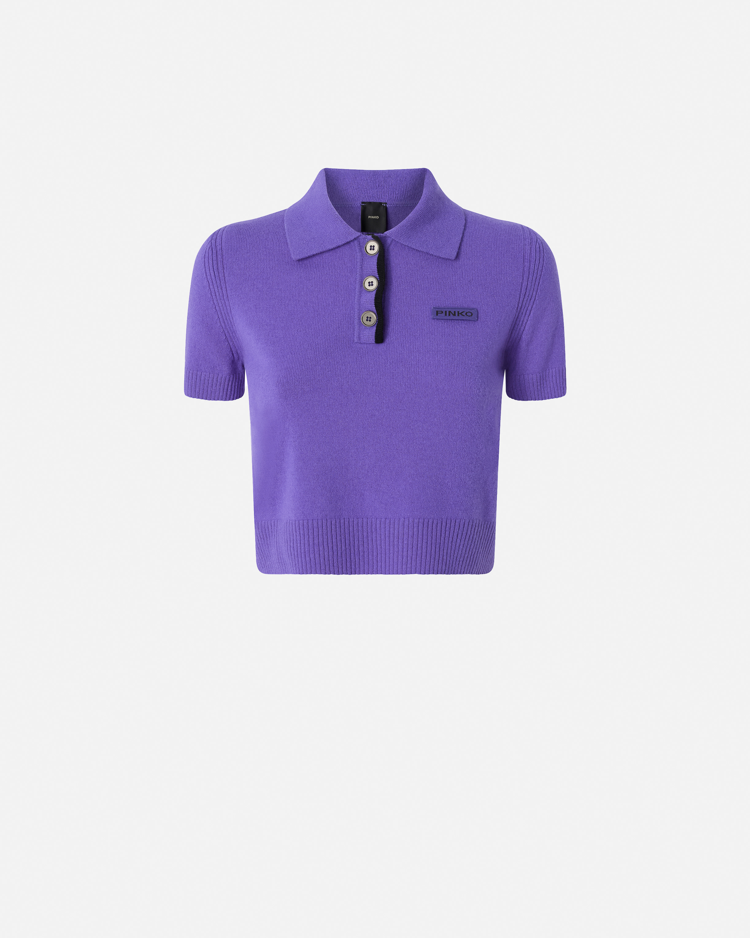 Maglia stile polo - Viola - large