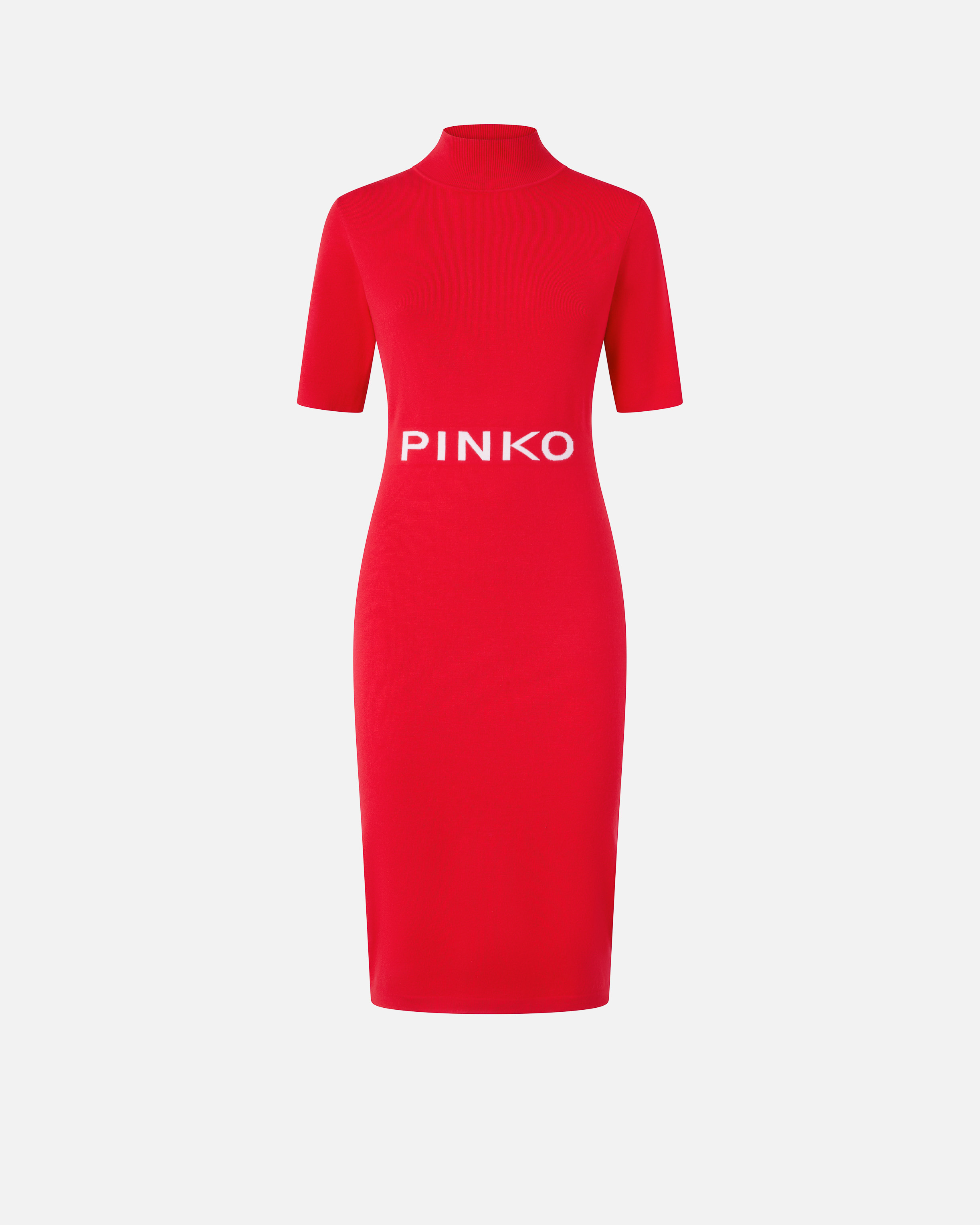 ワンピース PINKO Woman Dress Red 105021A2GS R49 Evening midi dress with contoured neckline PINKO → Shop Online