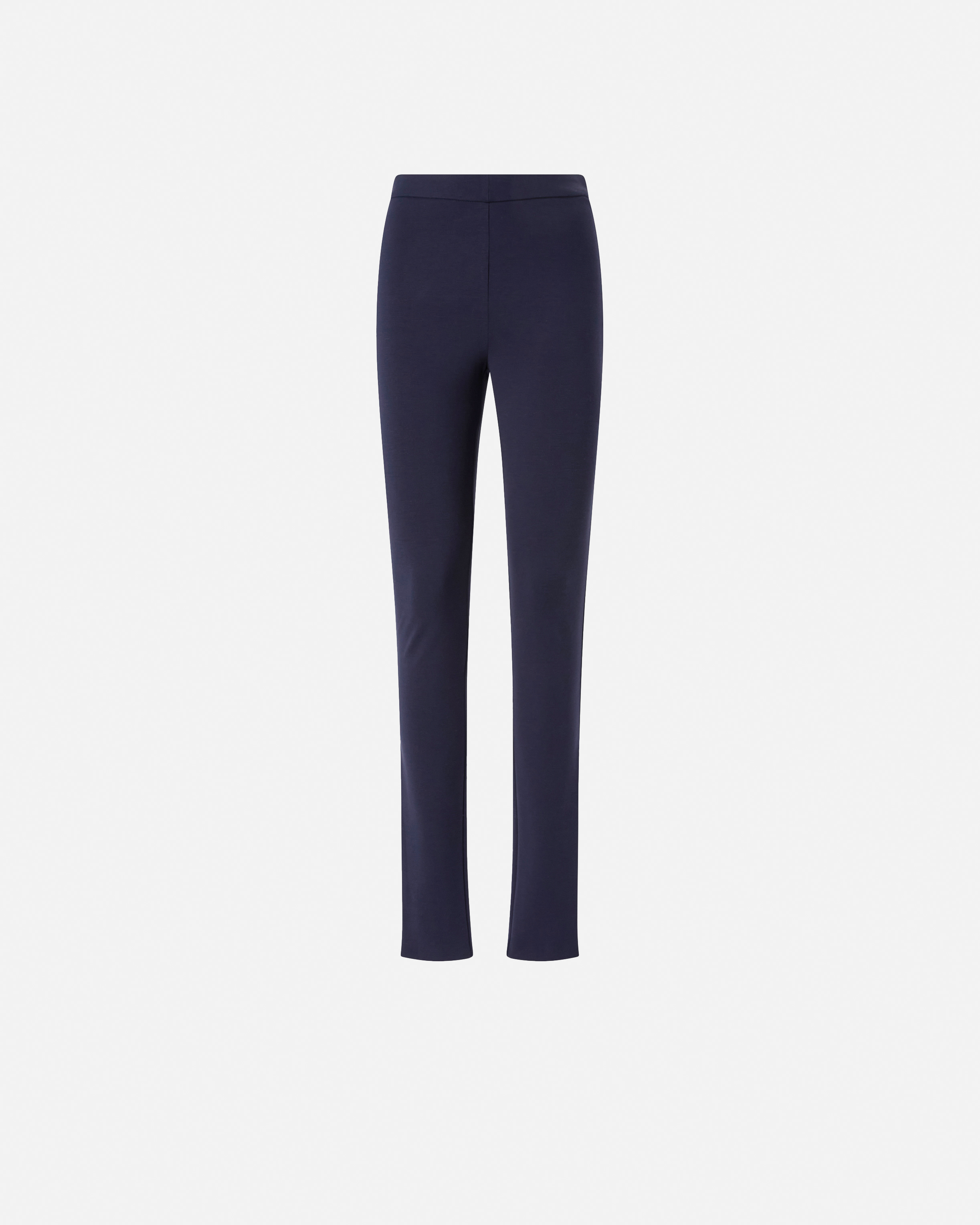Pinko Fitted High-waisted Trousers In Blue