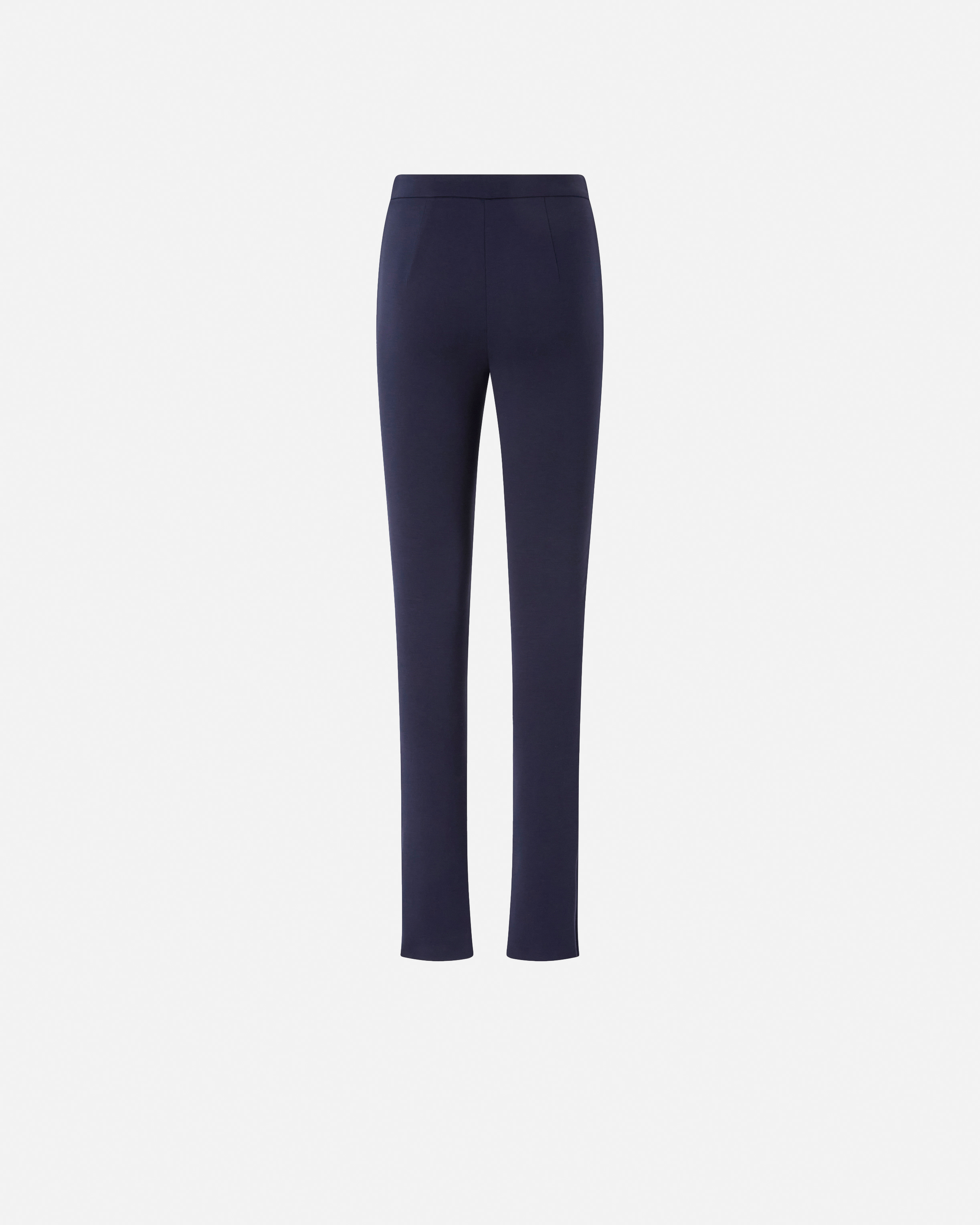 Pinko Fitted High-waisted Trousers In Blue