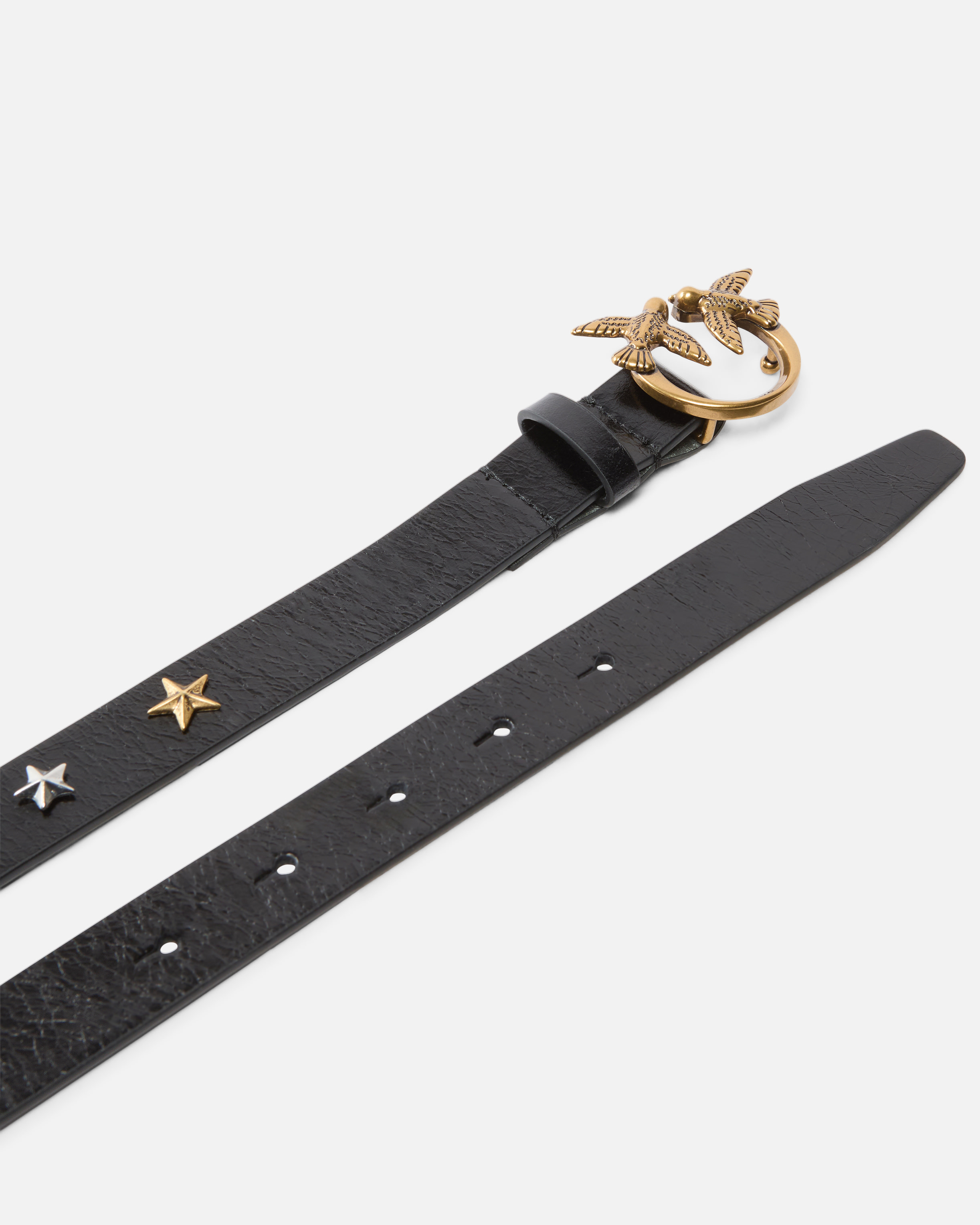 Pinko 2.2-cm Belt With Studs And Love Birds Buckle In Multi