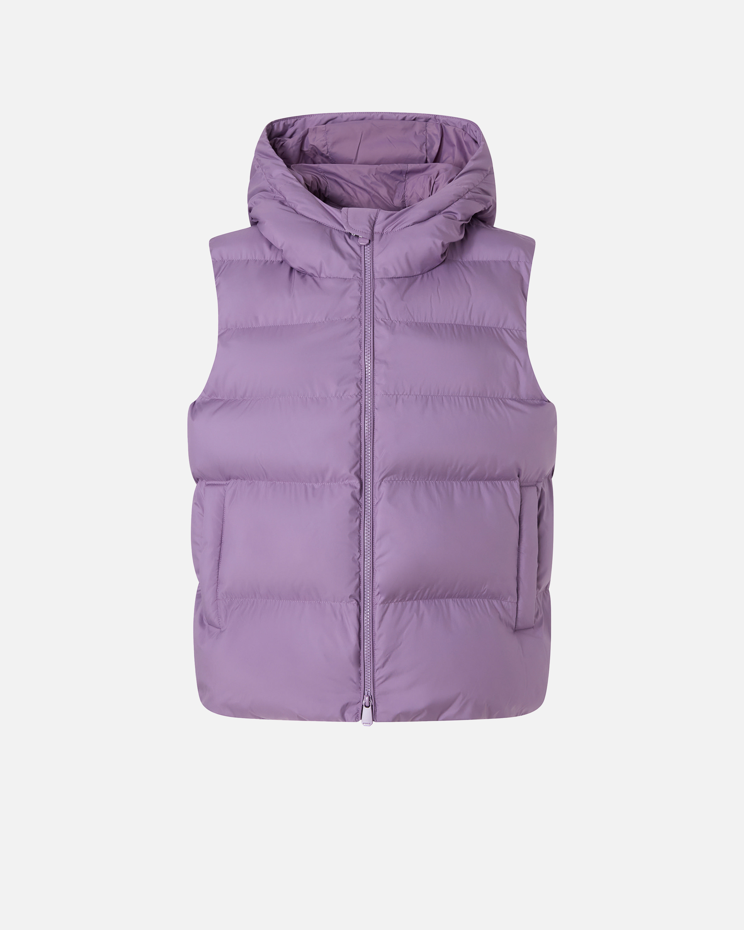 Ärmellose Daunenjacke mit Kapuze und Steppung 0