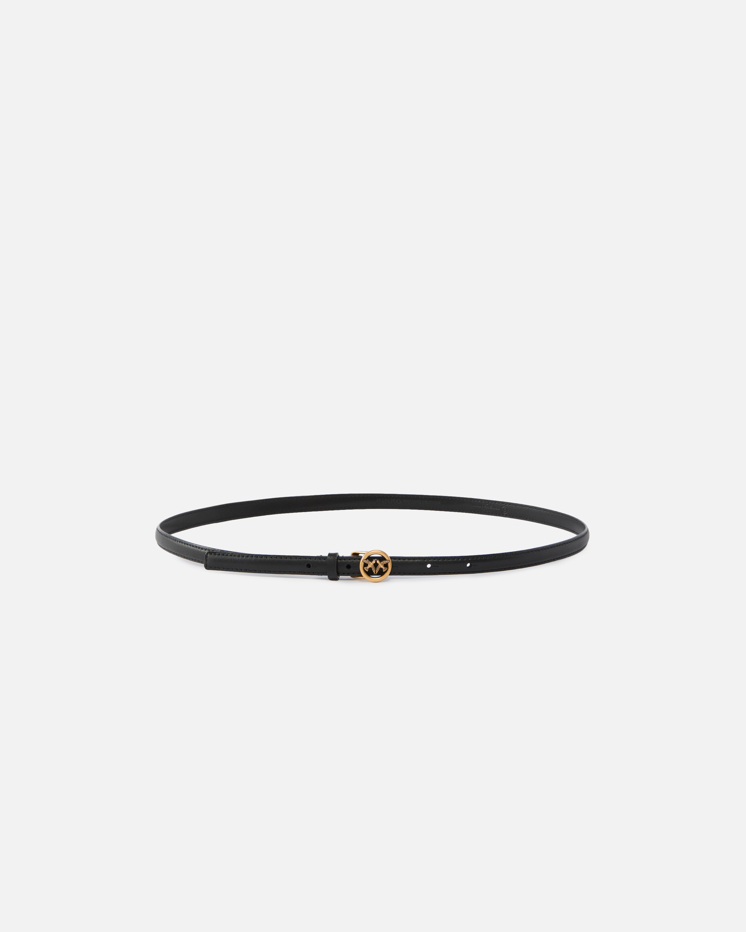 Pinko Thin Leather Belt 1 Cm In Multi