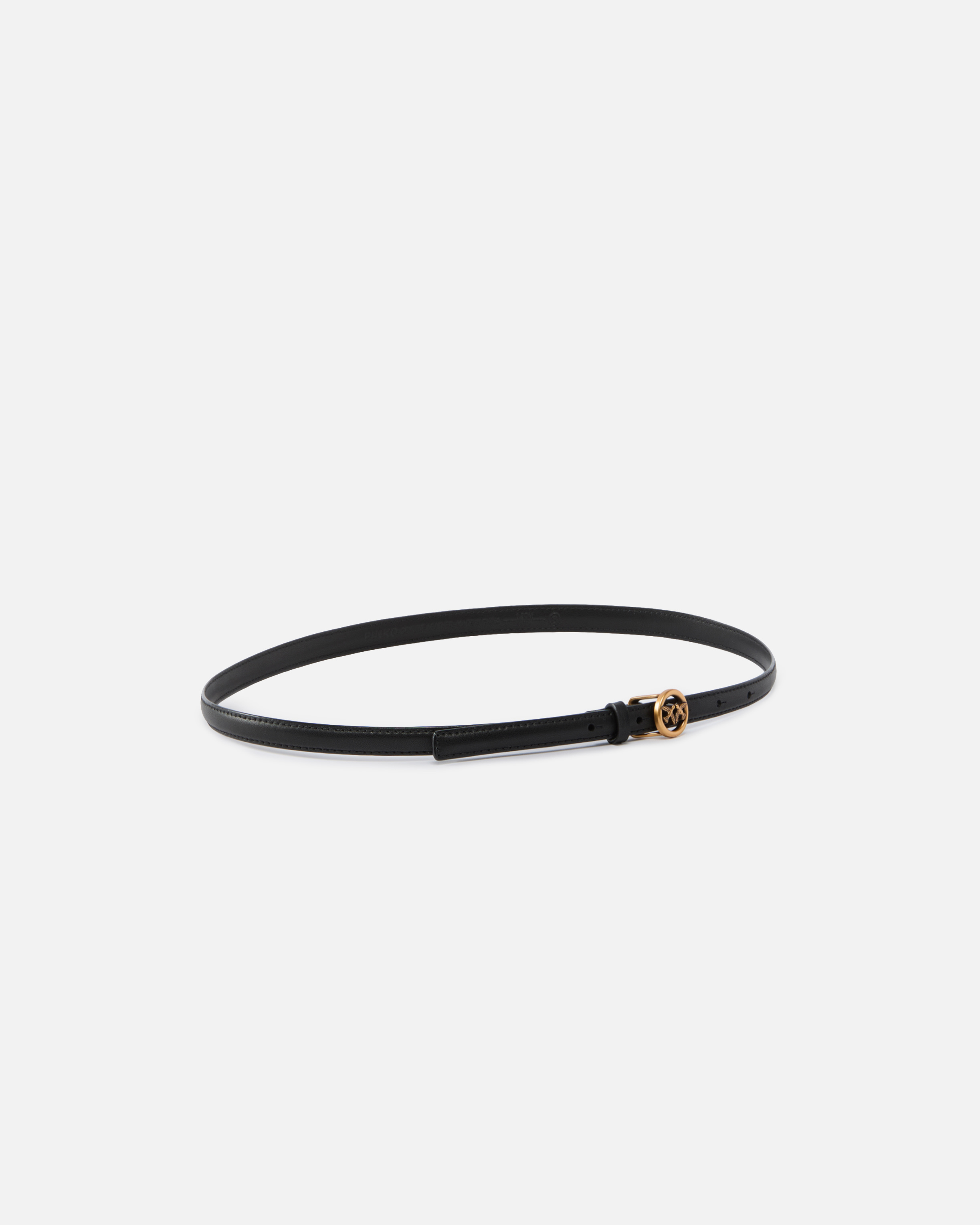 Pinko Thin Leather Belt 1 Cm In Multi
