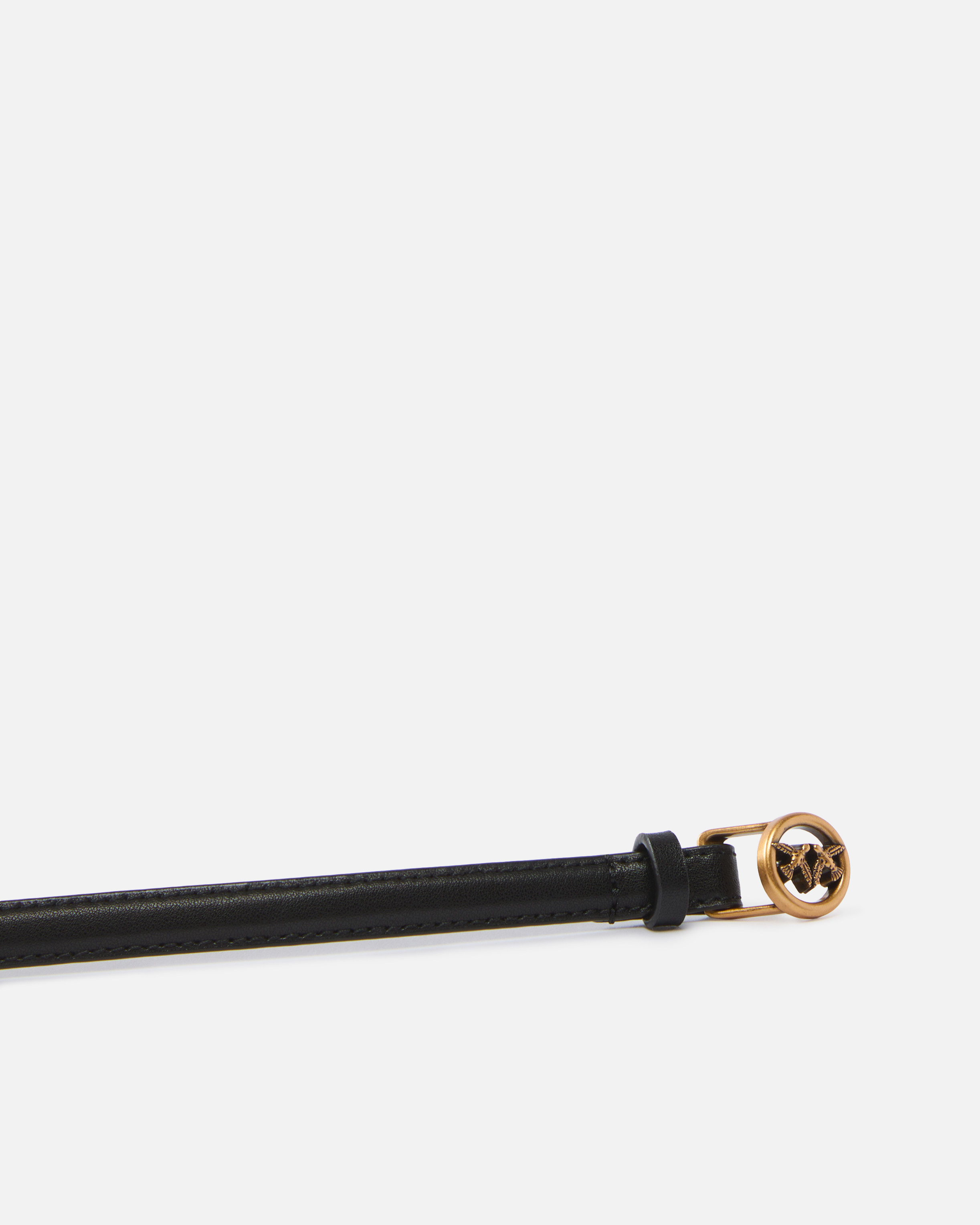 Pinko Thin Leather Belt 1 Cm In Multi