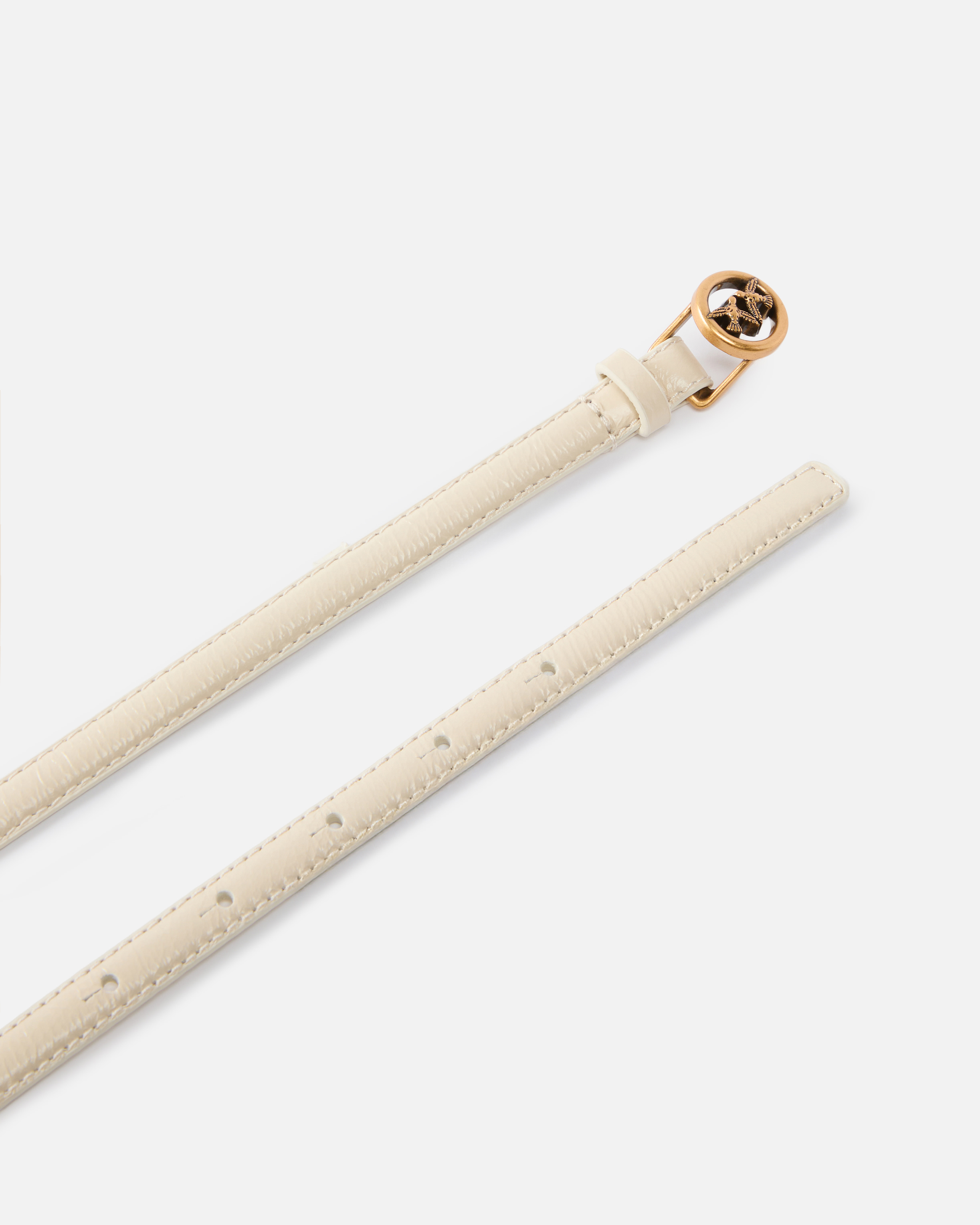 Pinko Thin Leather Belt 1 Cm In Multi