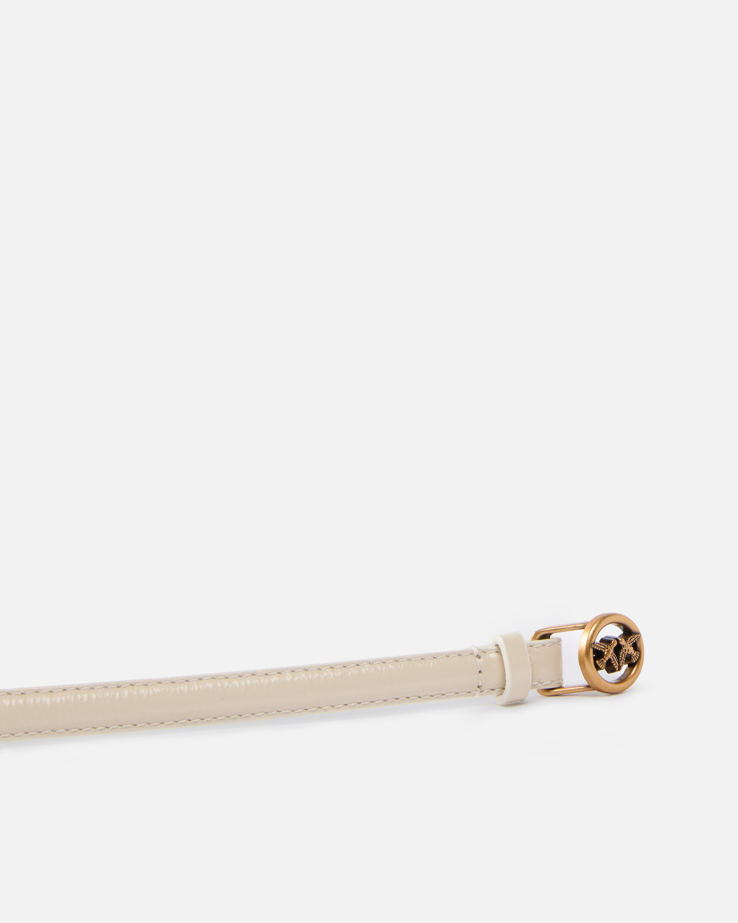 Pinko Thin Leather Belt 1 Cm In Multi