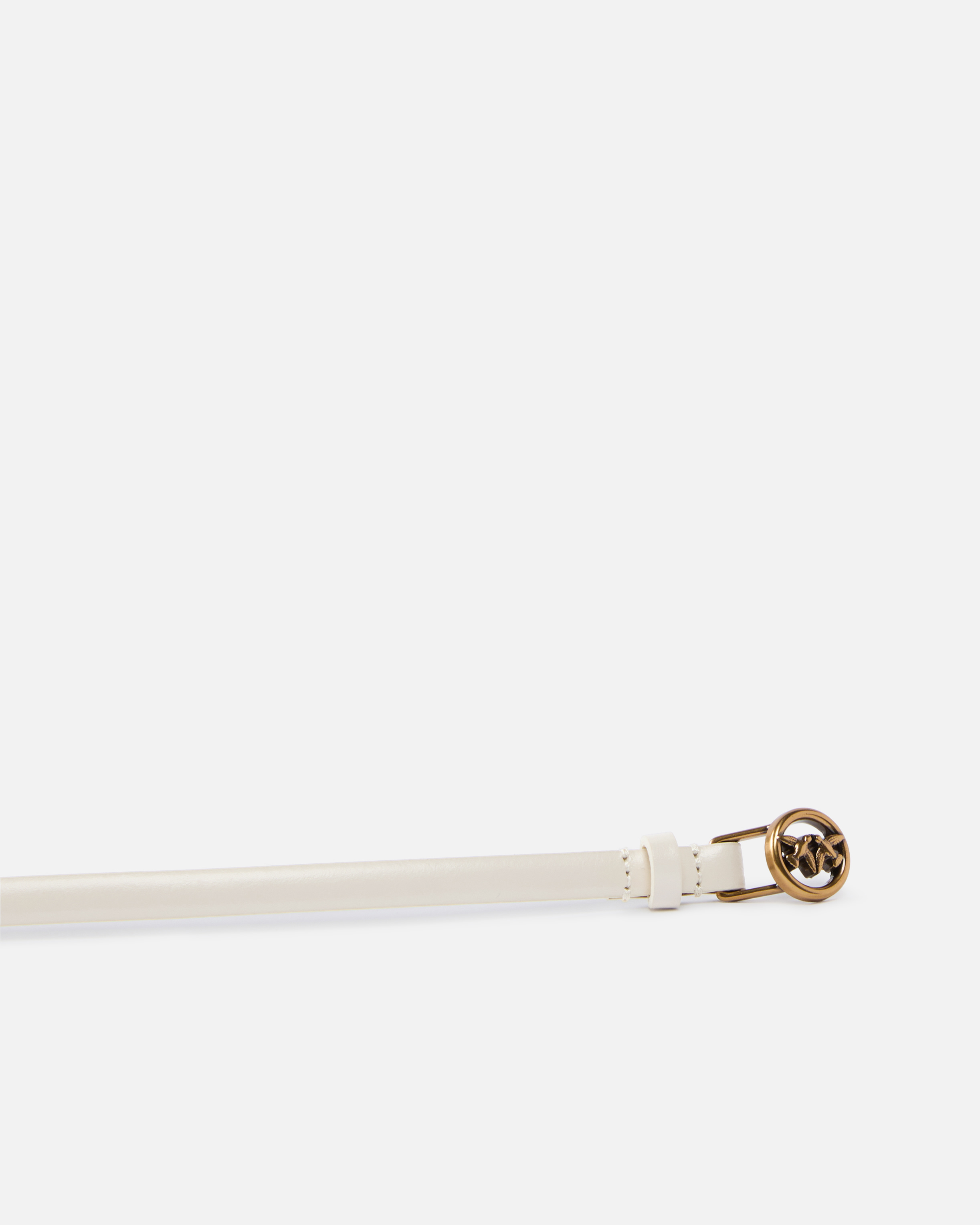 Pinko 1-cm Belt With Love Birds Buckle In White