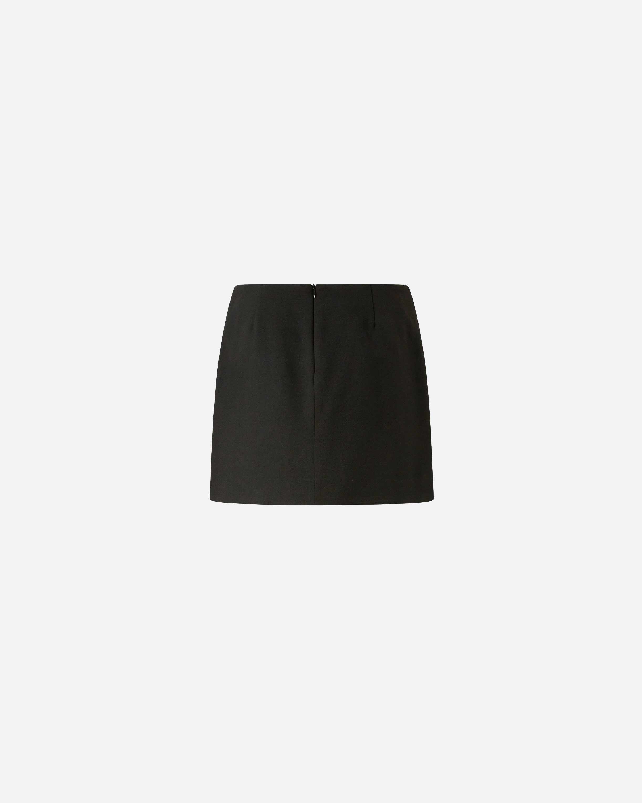 Pinko Crystal And Pearl Miniskirt In Black