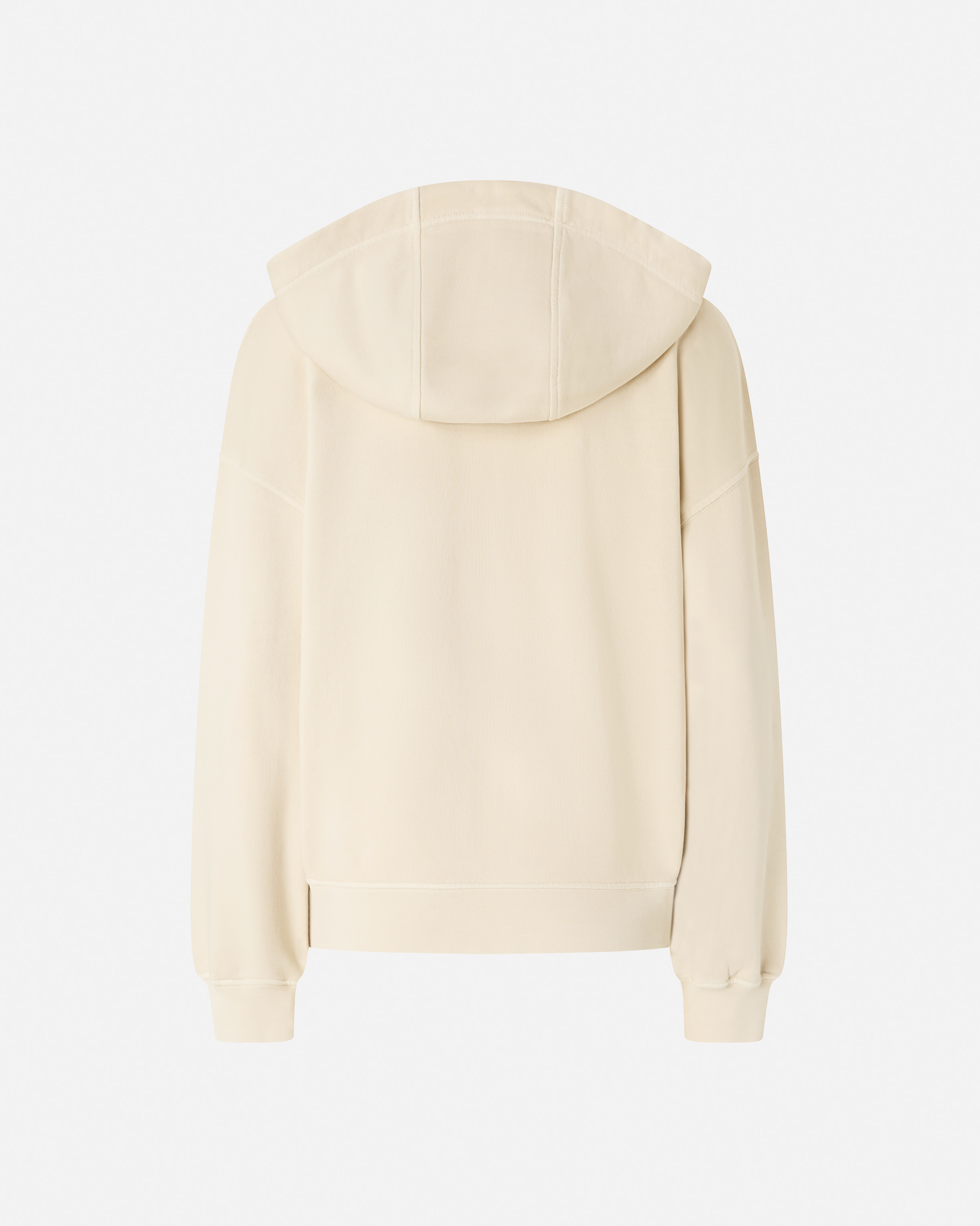Pinko Hooded Knitwear With Drawstring And Kangaroo Pocket In Neutral