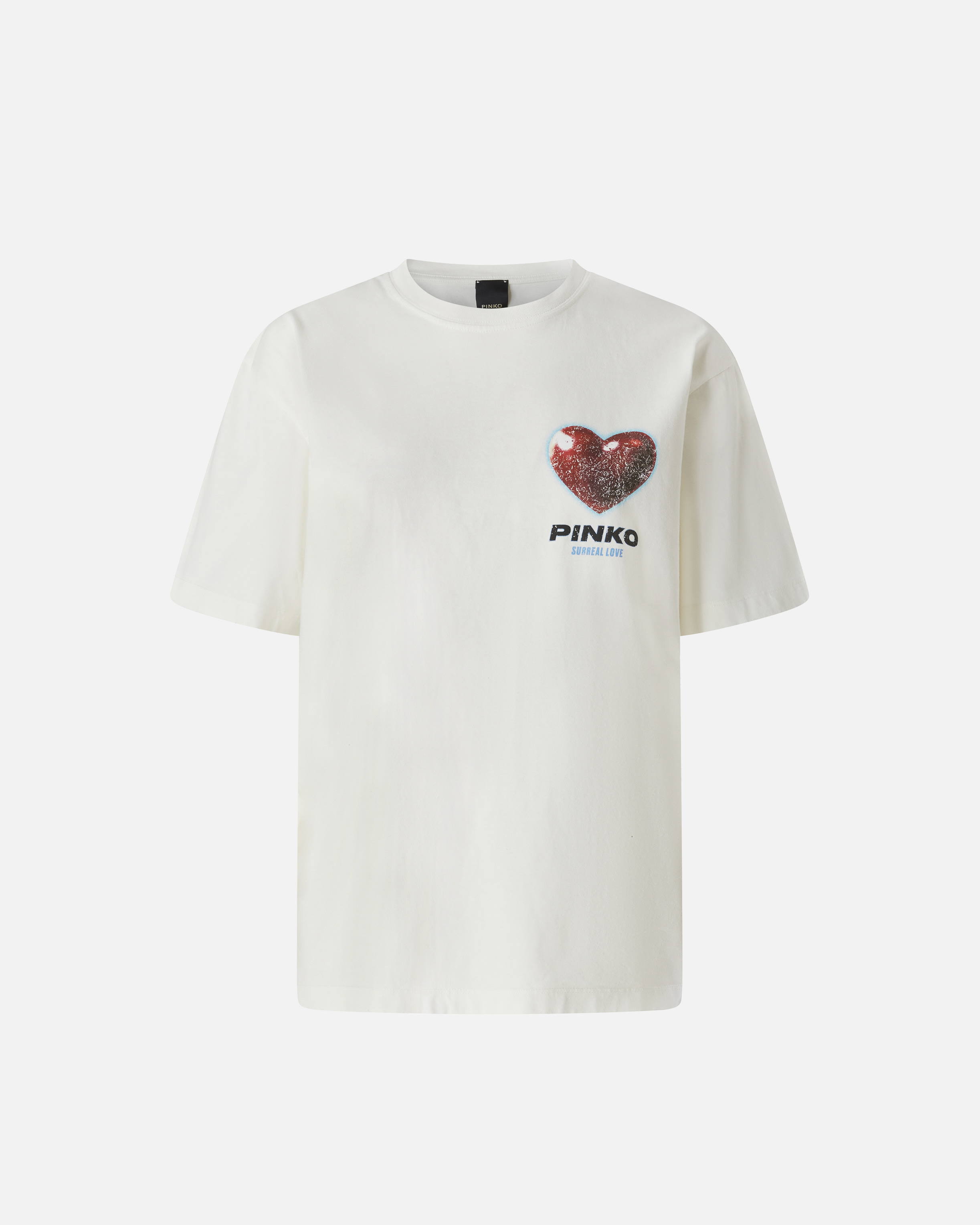 Tシャツ・カットソー Pinko T-shirts Pink T-shirt with PINKO logo and birds PINKO → Shop Online