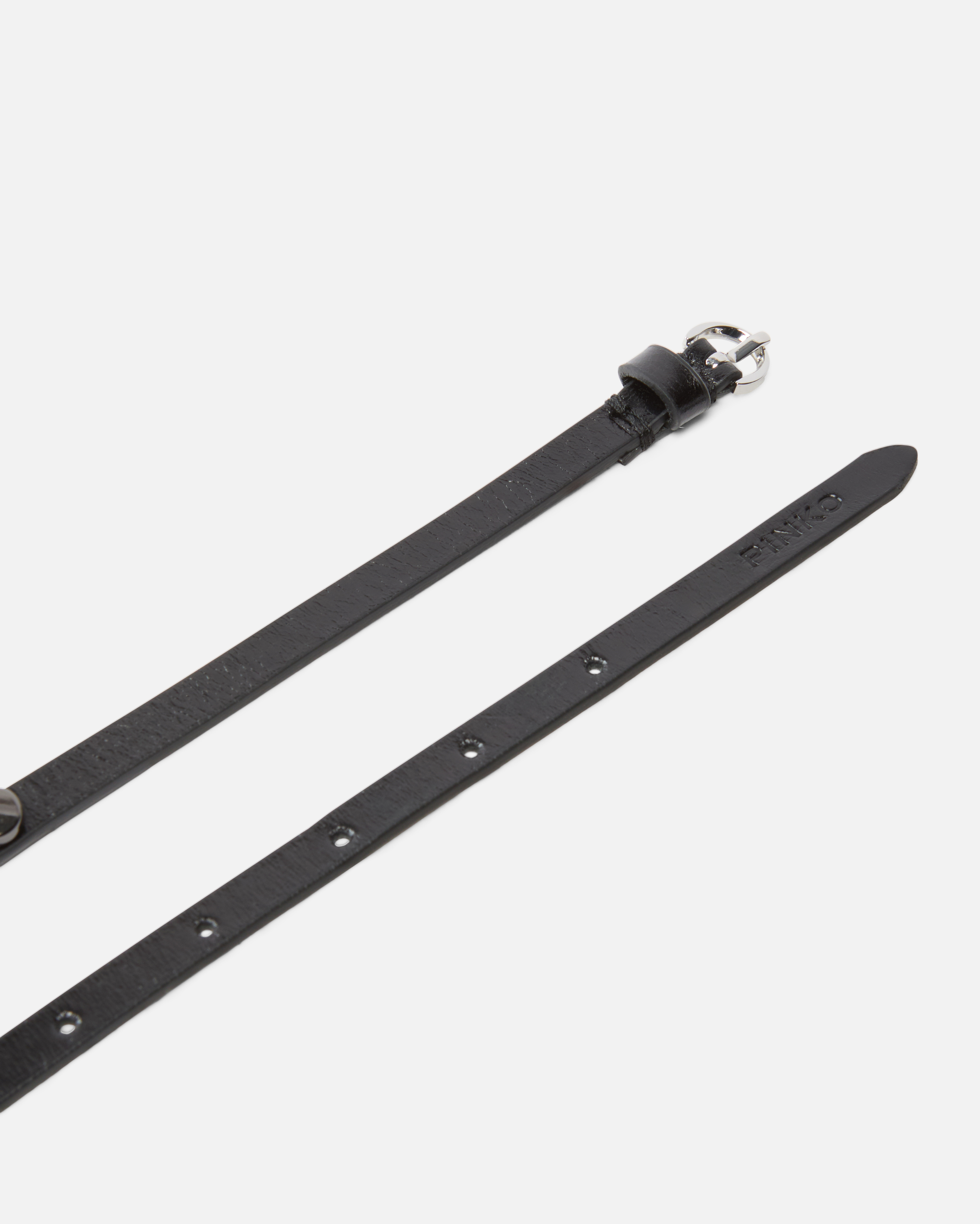 Pinko Circular-plaque Leather Belt