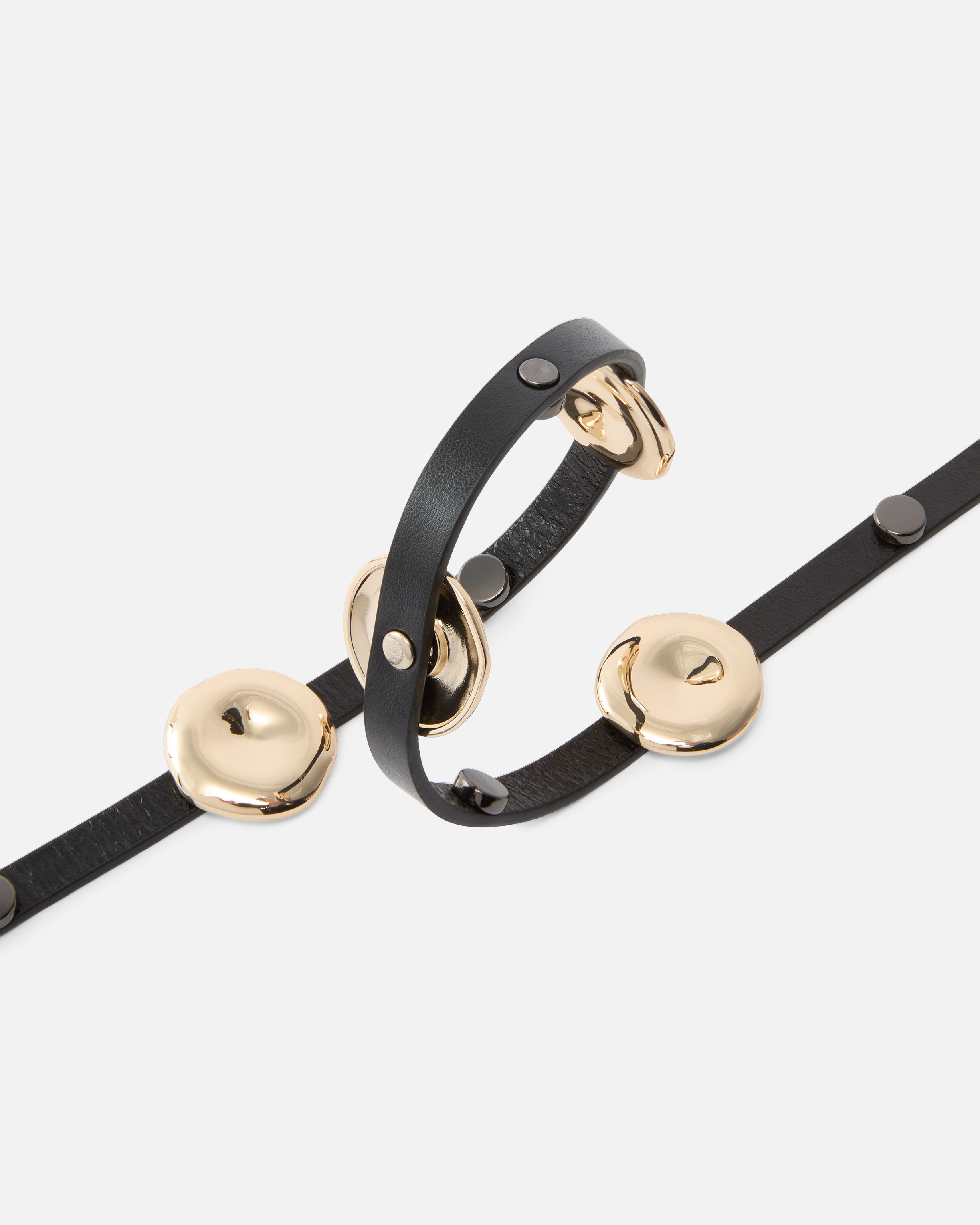 Pinko Circular-plaque Leather Belt