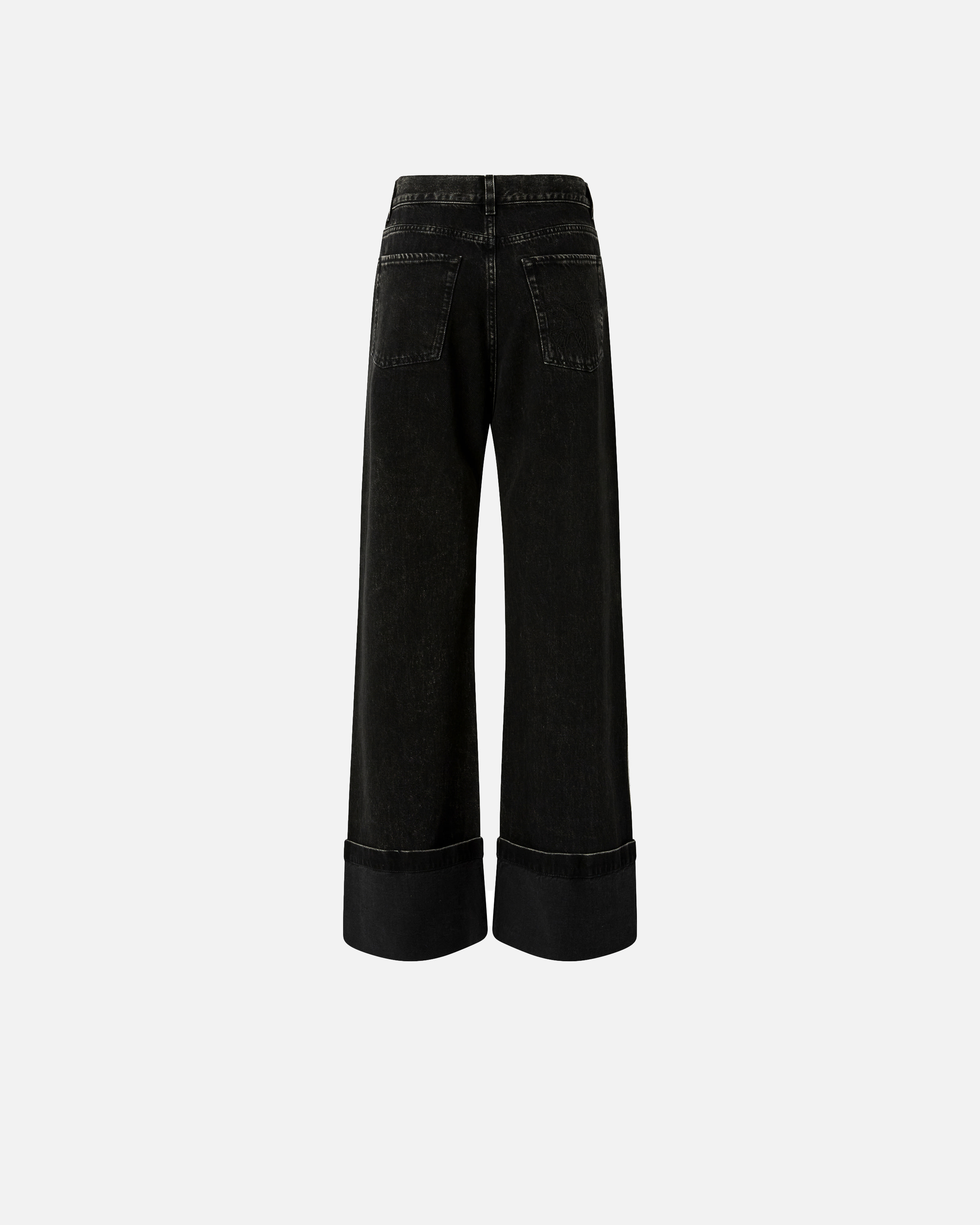 Black denim wide-leg jeans PINKO → Shop Online