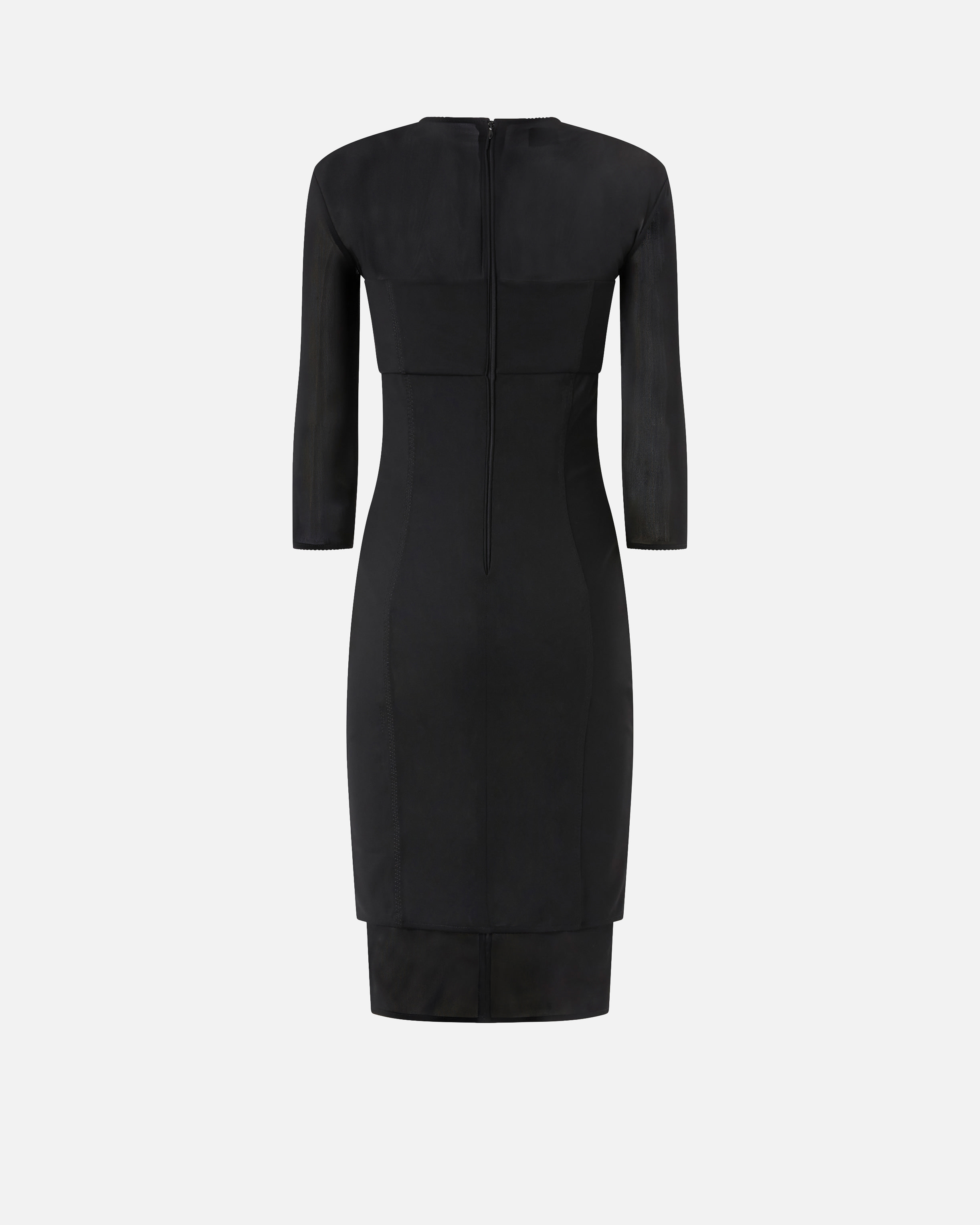 【acka】sheer puff dress（black） sheer puff dress – Acka online store