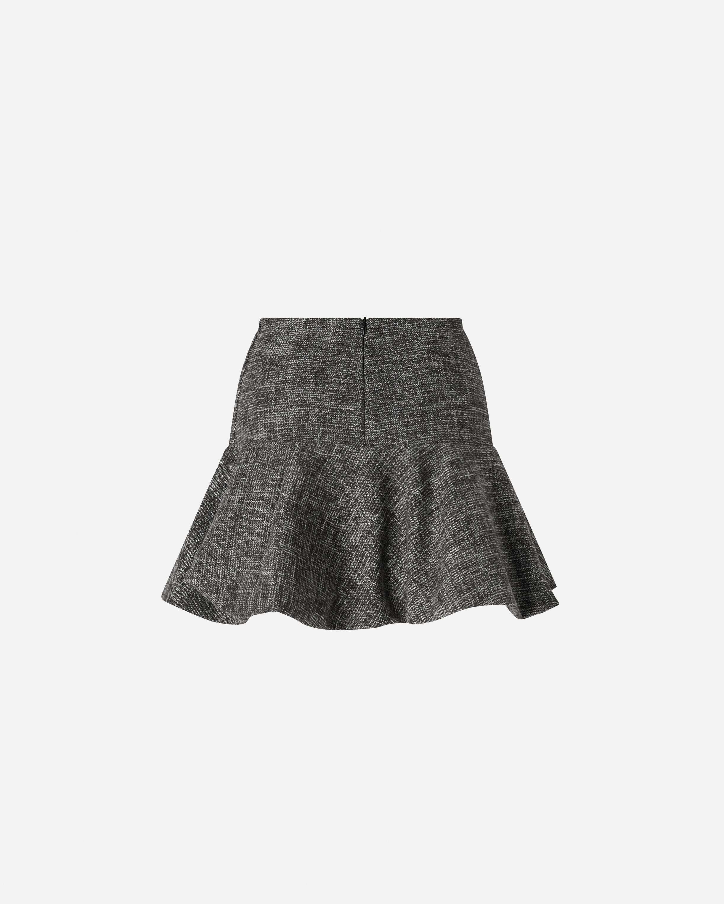 Pinko Gonna Hot Dogs Mini In Flanella Tweed In Green