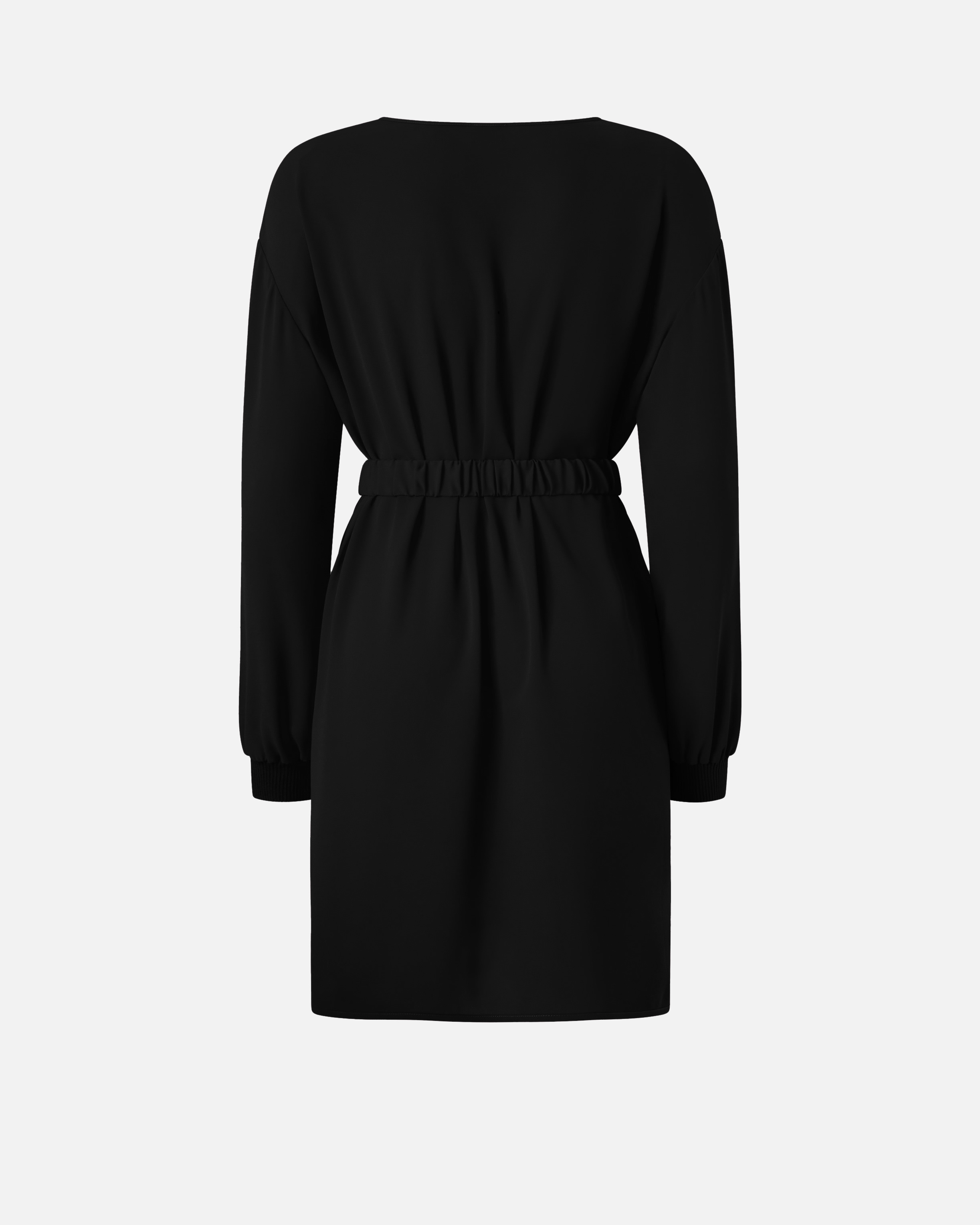 Short technical crepe dress 5