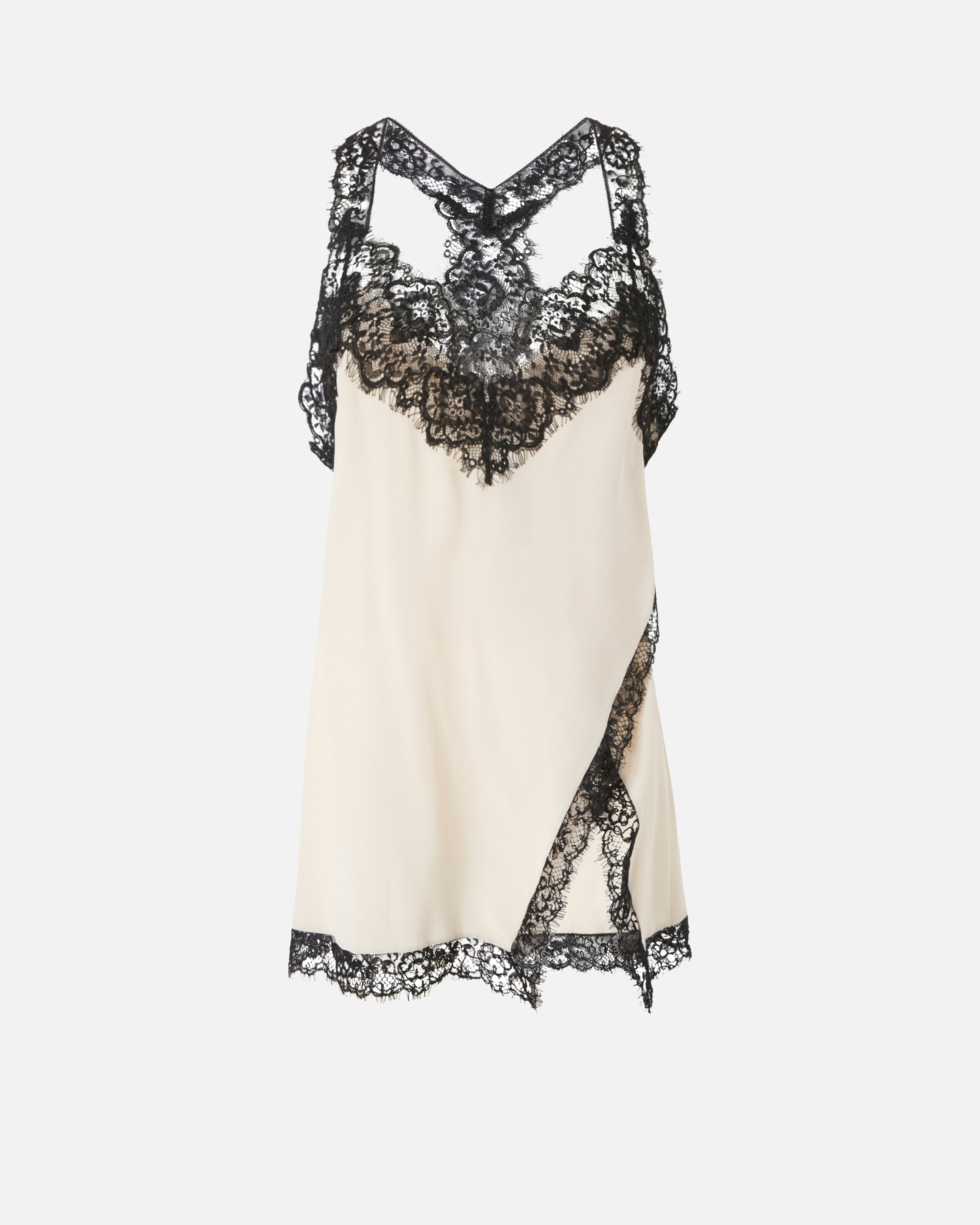 Pinko Lingerie Top With Lace In White