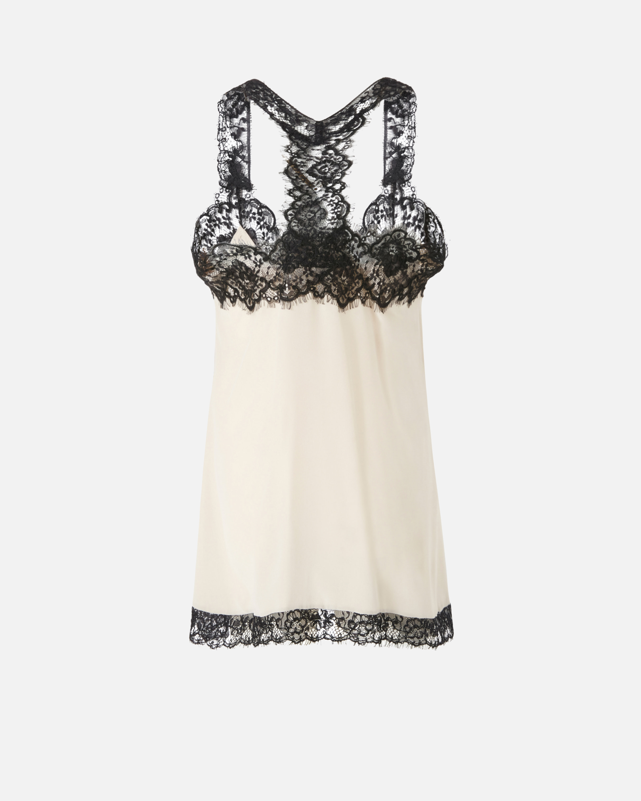 Pinko Lingerie Top With Lace In White