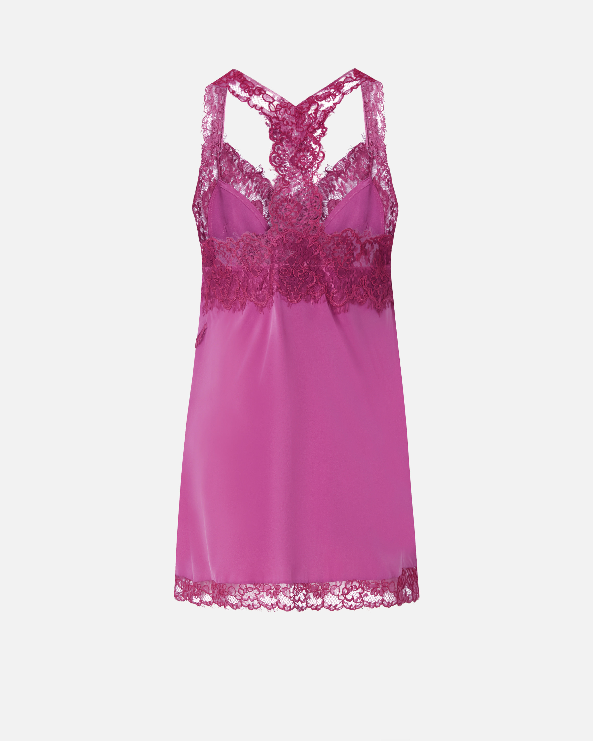 Pinko Lace-trimmed Silk Top