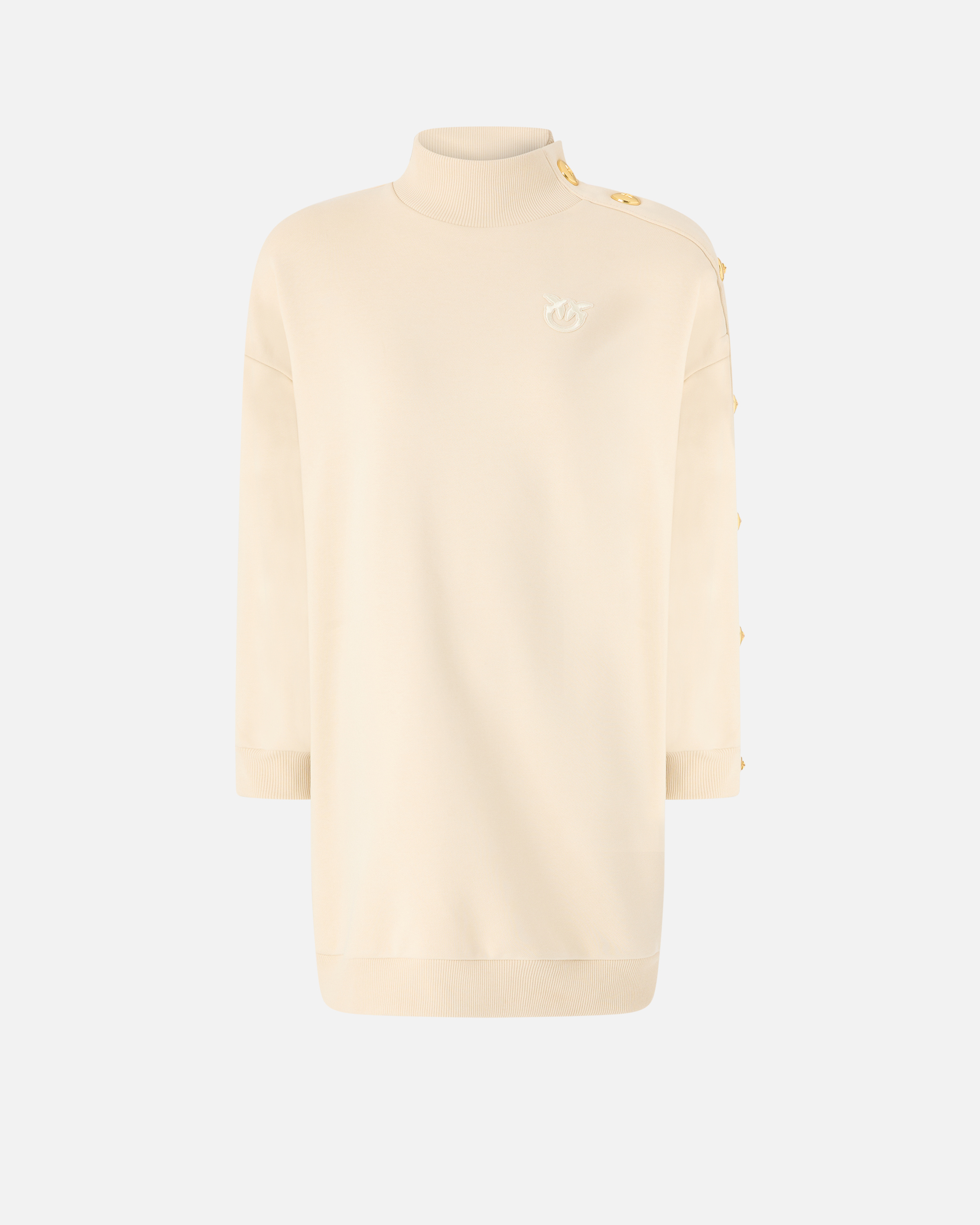 Jersey maxi de felpa con botones 0