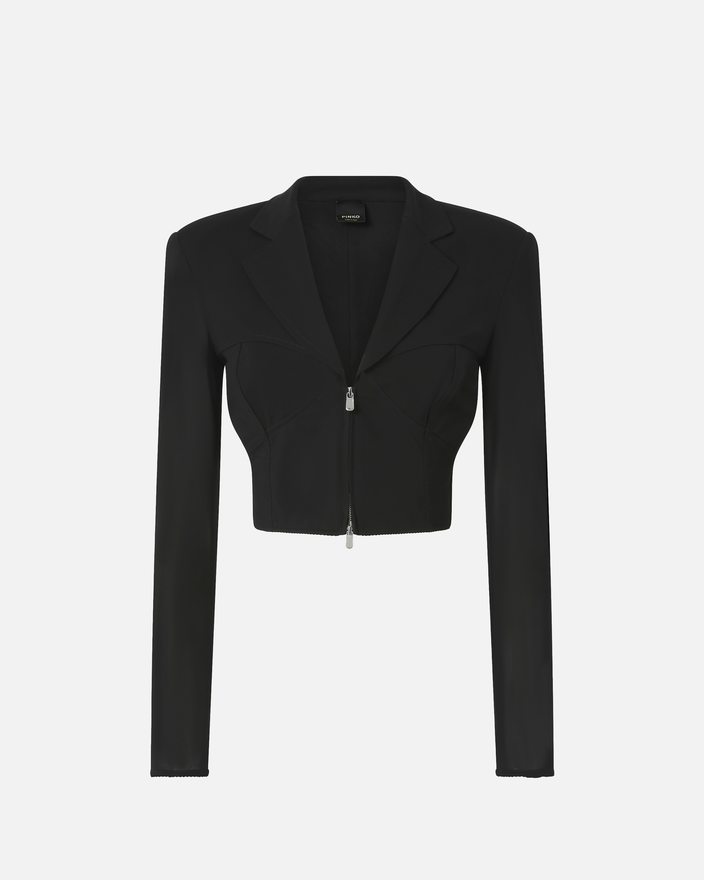 Pinko Spencer Jacket With Zip In Black