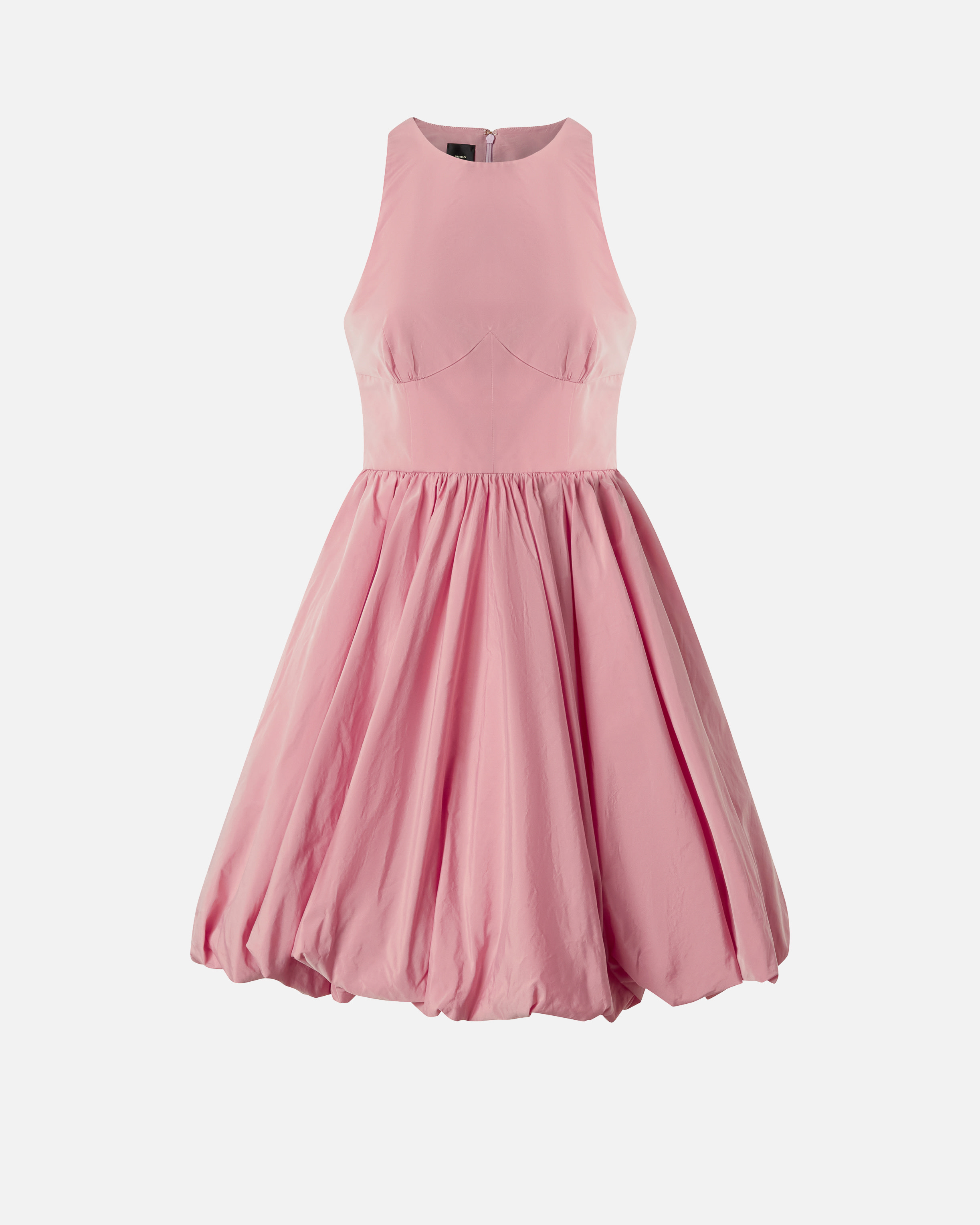 Pinko Rew-neck Sleeveless Mini Dress In Pink