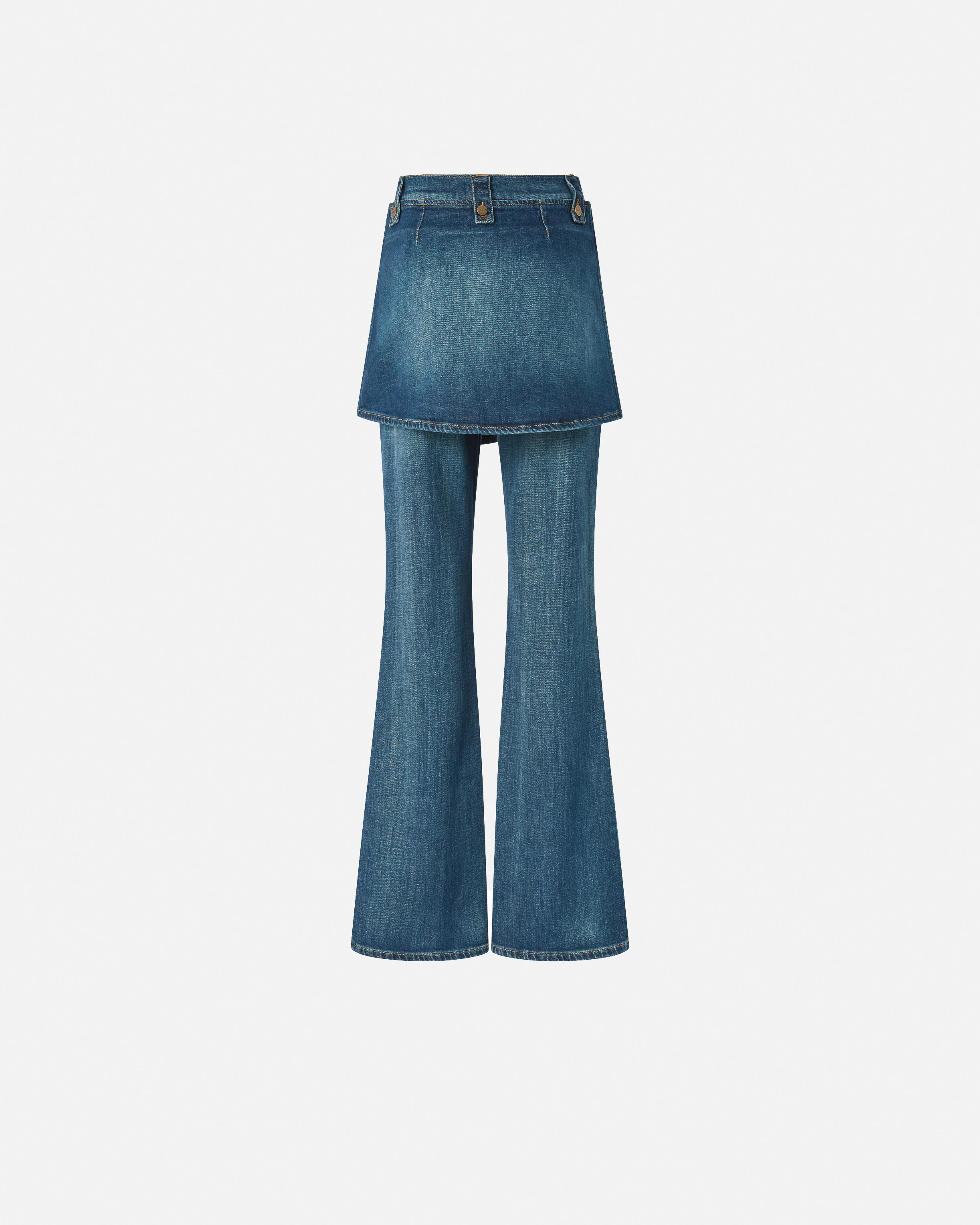 Pinko Flared Jeans With Removable Miniskirt