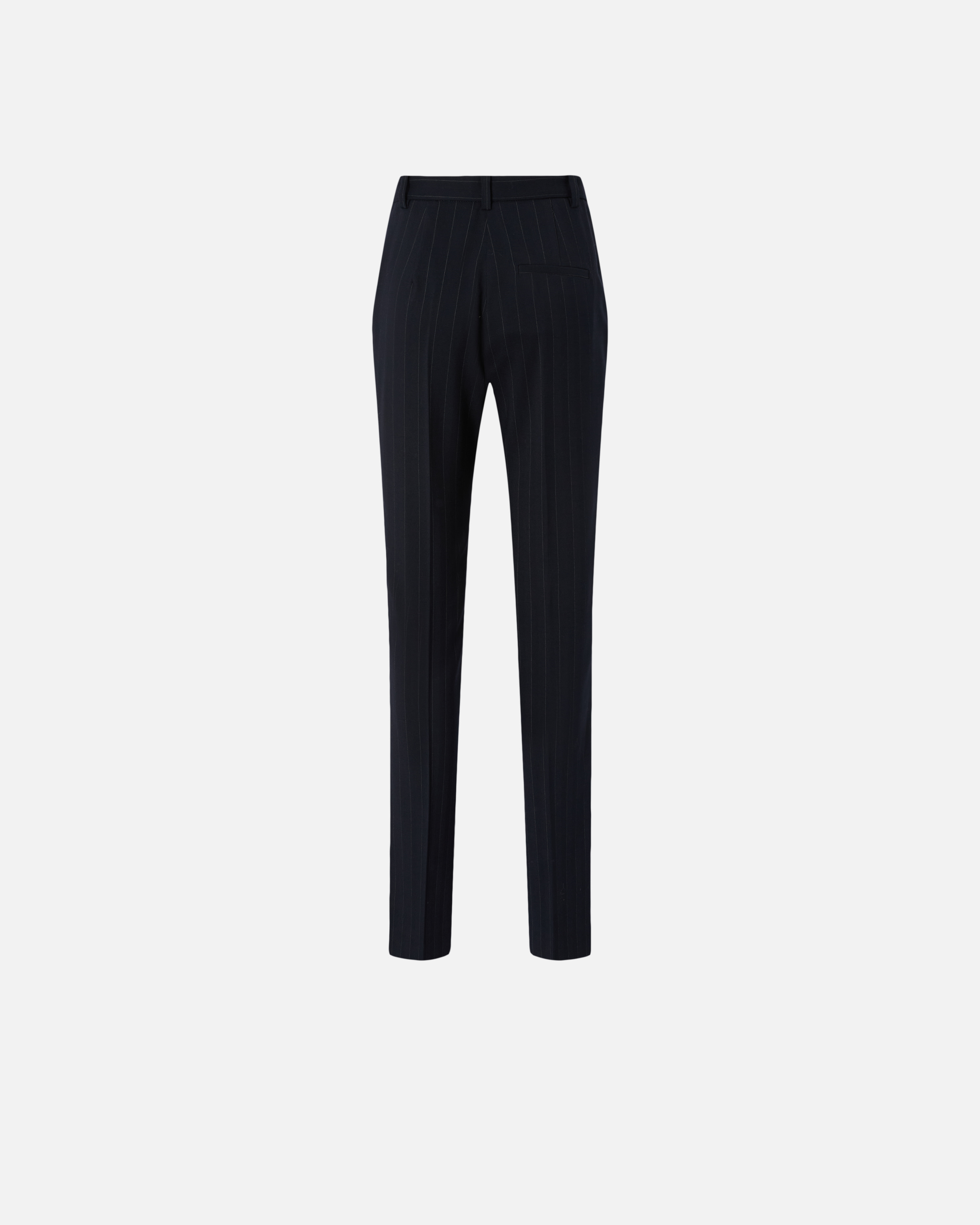 Pinko High-waisted Pinstriped Trousers In Technical Fabric In Multi