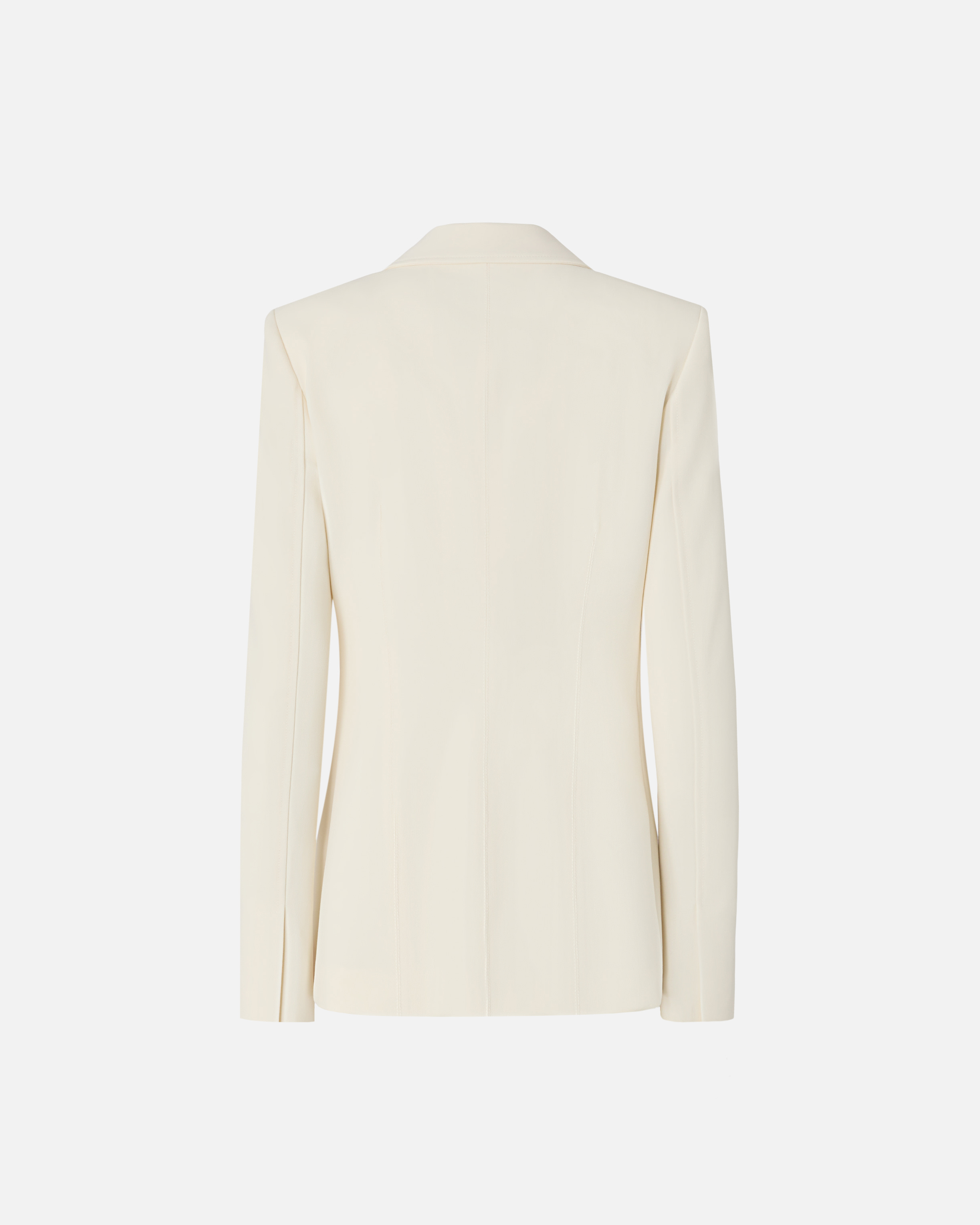 Pinko Tailored Blazer With Button And Back Vent In Neutral