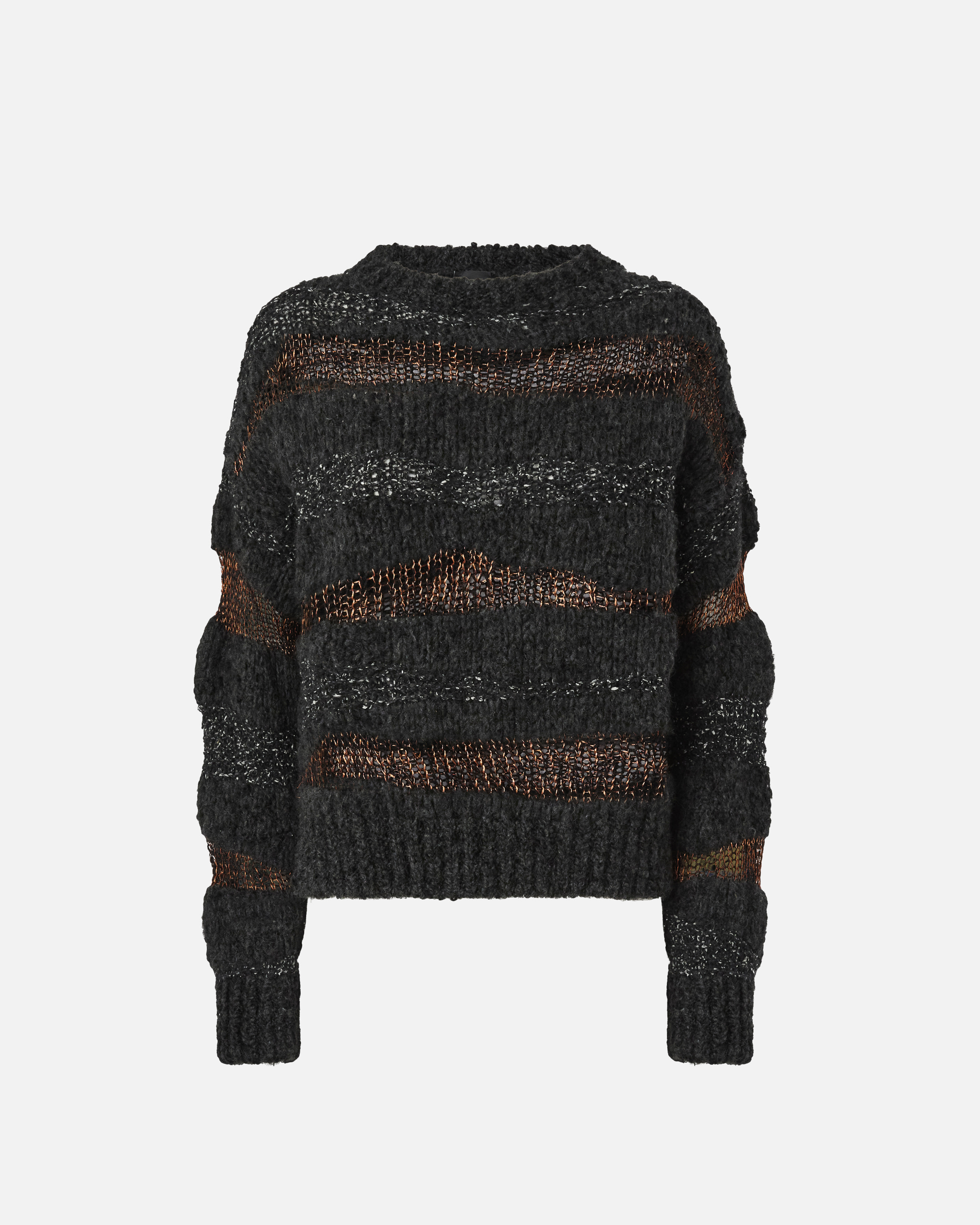Pinko San Domino Pattern Sweater With Lurex Thread Inserts