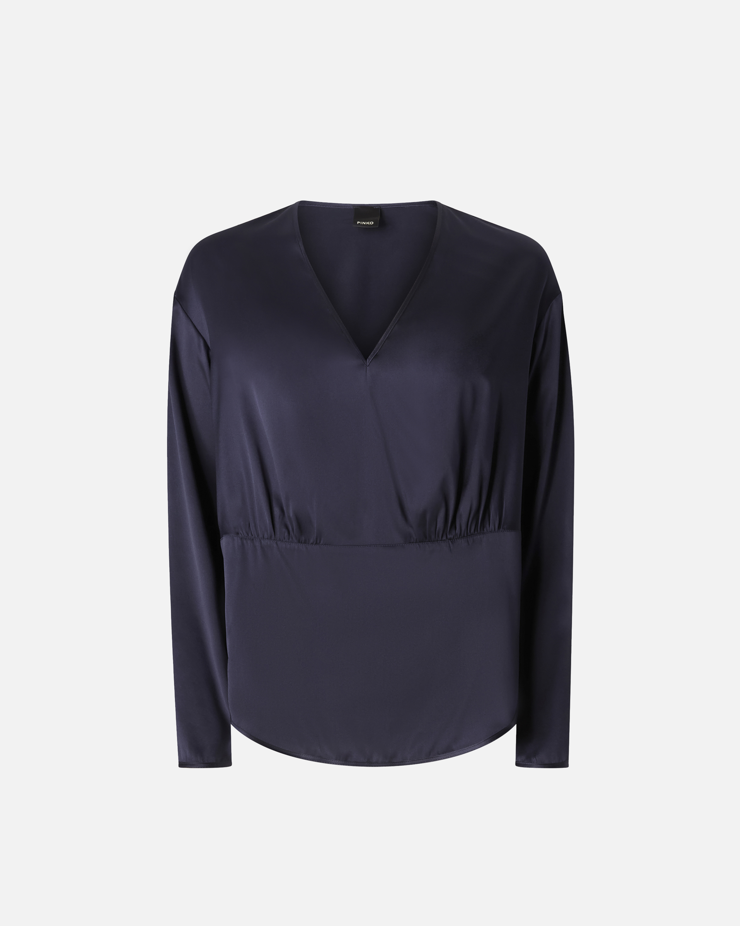 Pinko Long-sleeved Stretch Satin Blouse