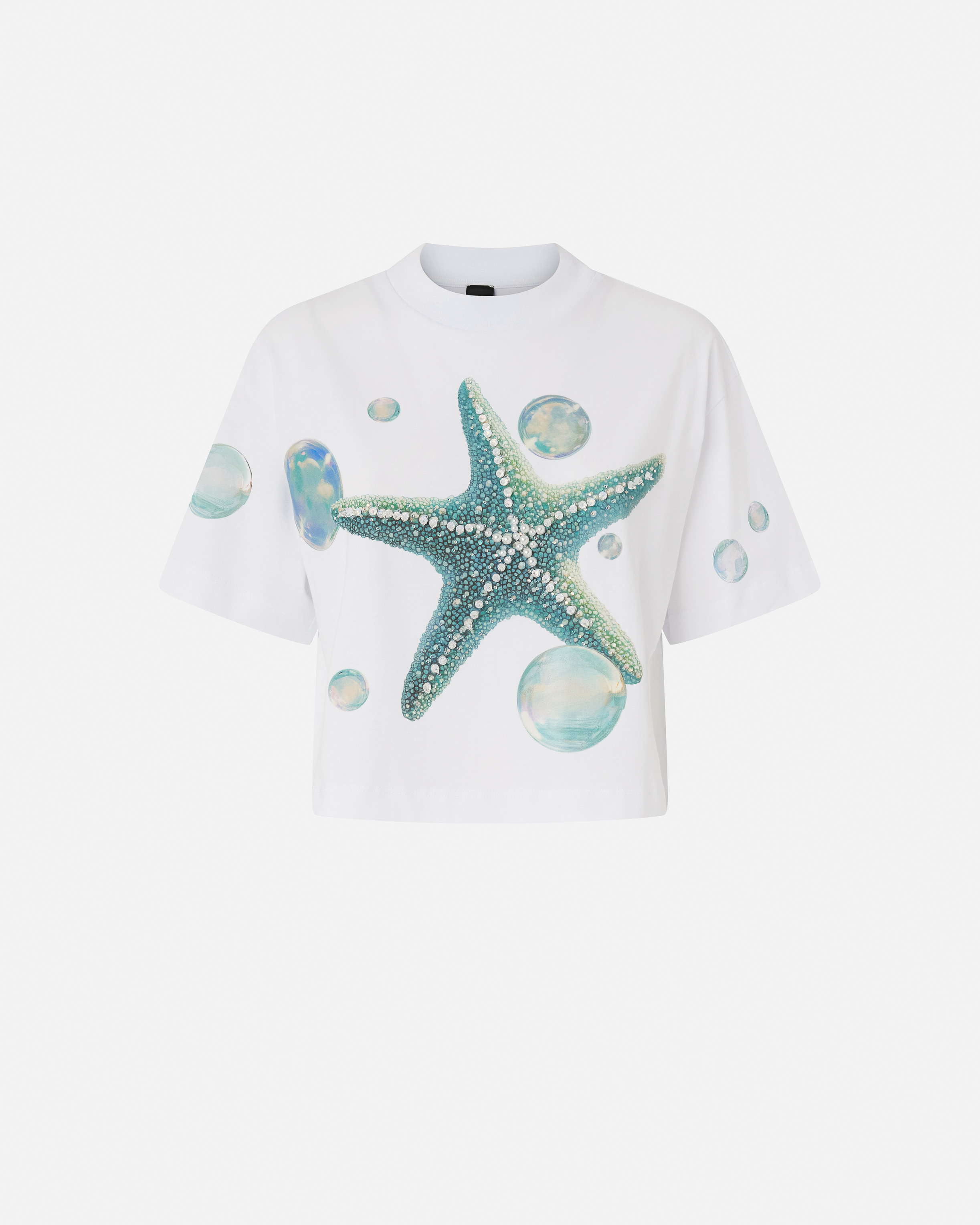 Pinko Starfish-print T-shirt In White