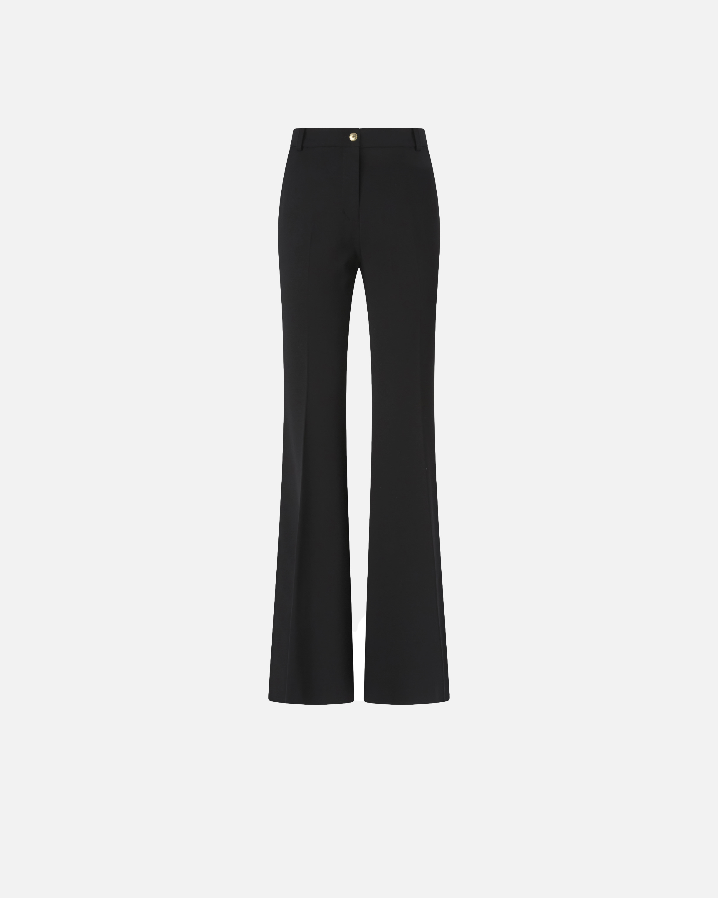 Pantalon flare en maille Roma - Noir - large | Pinko 