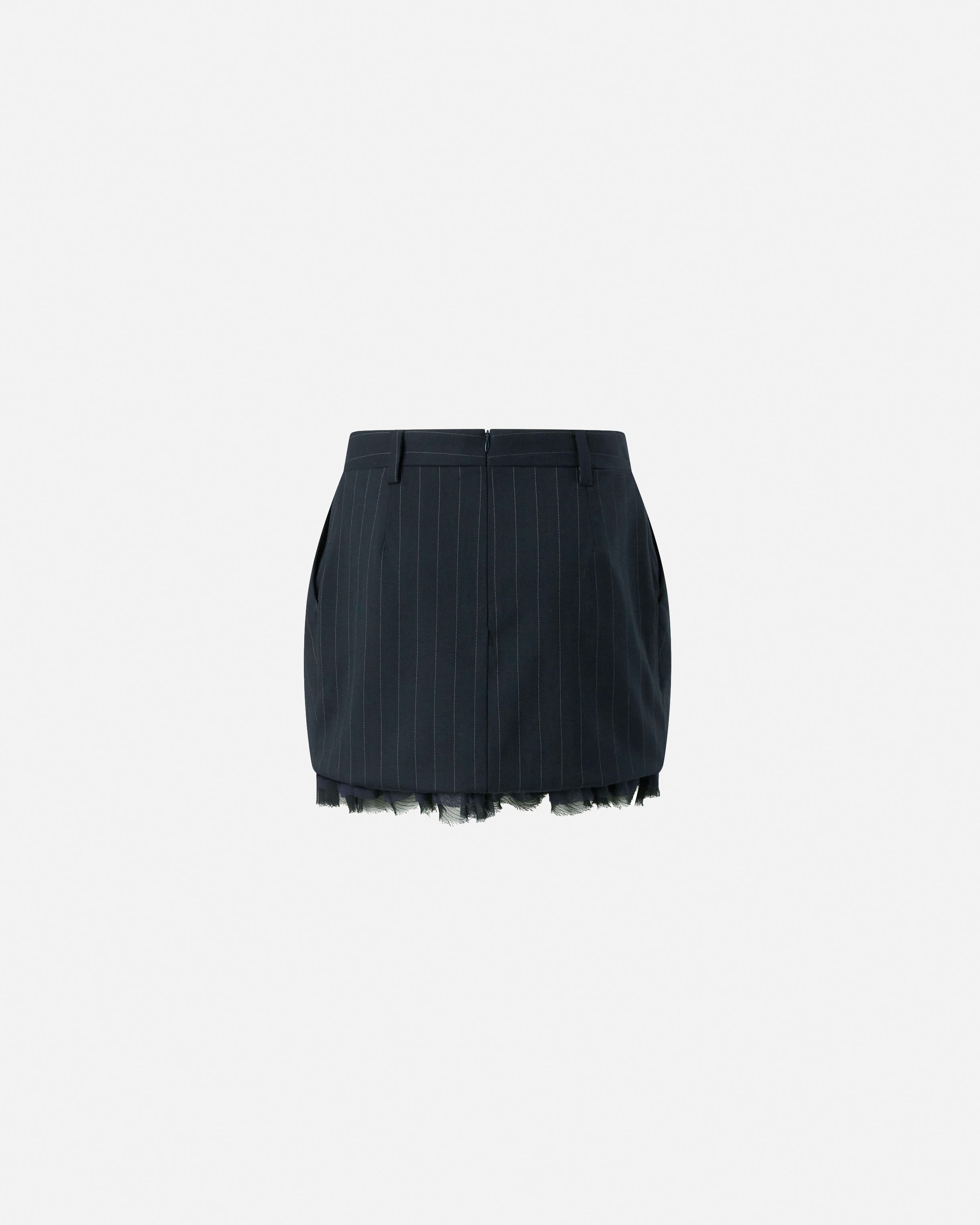 Pinko Hamburger Pinstripe-detail Mini Skirt In Blue