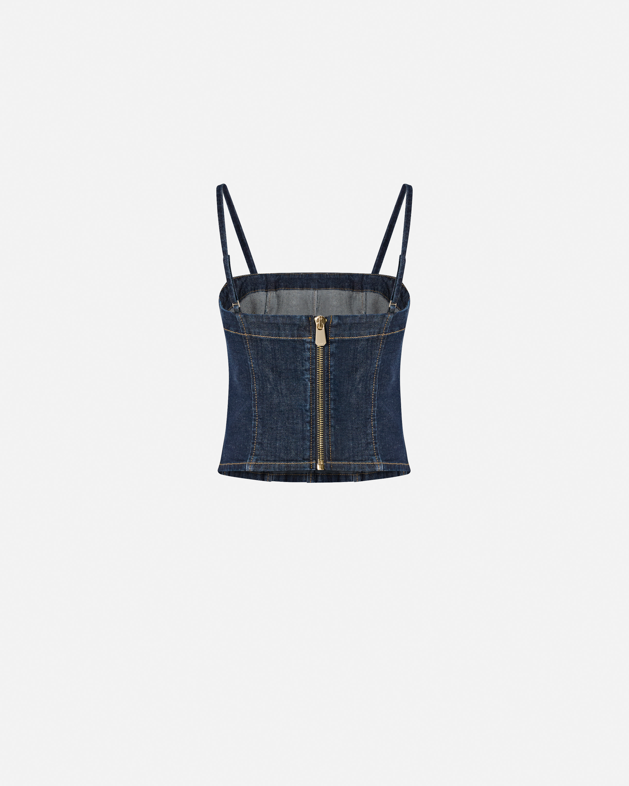 Top bustier en denim confort 5