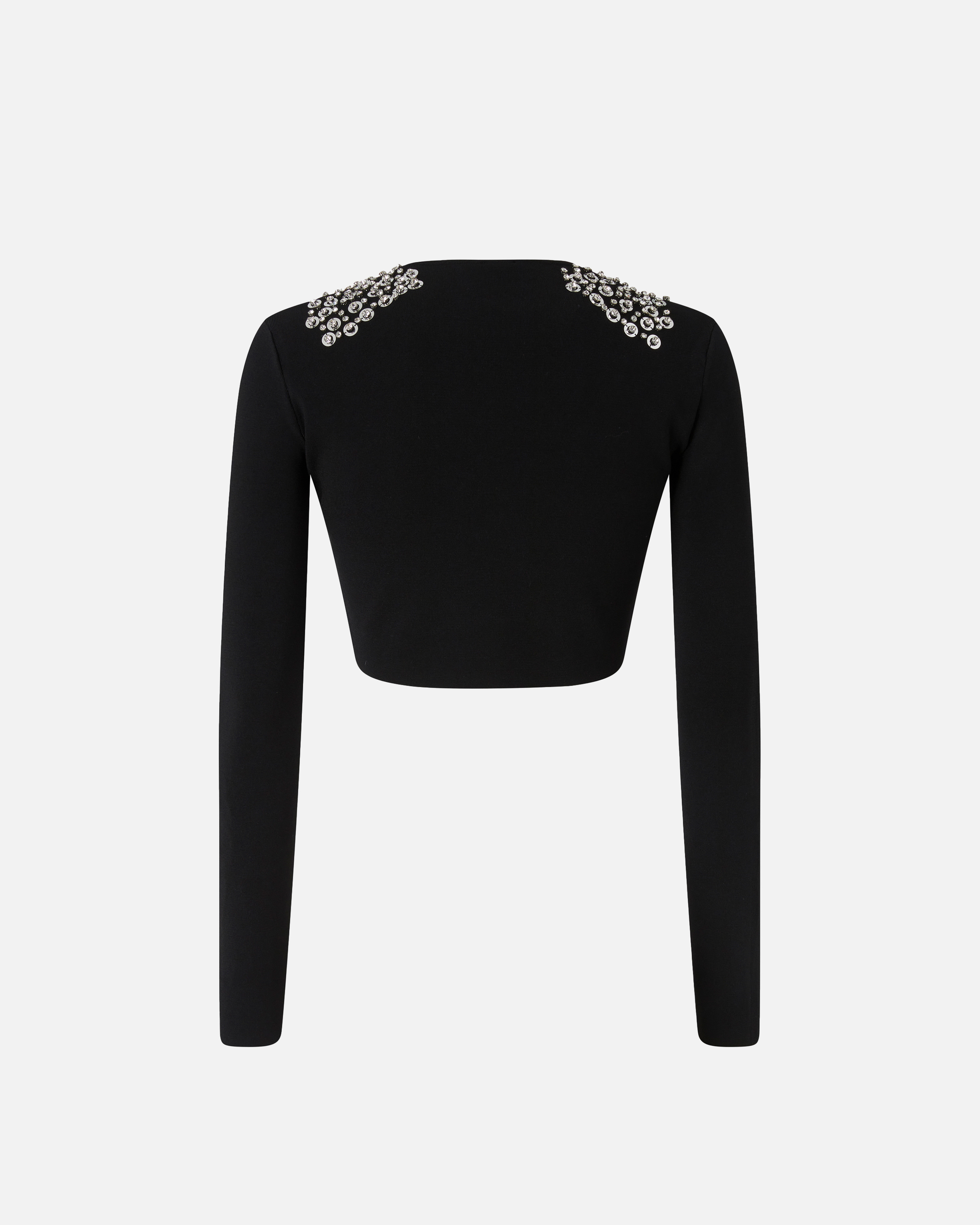 Pinko Sequin And Crystal Sweater In Black