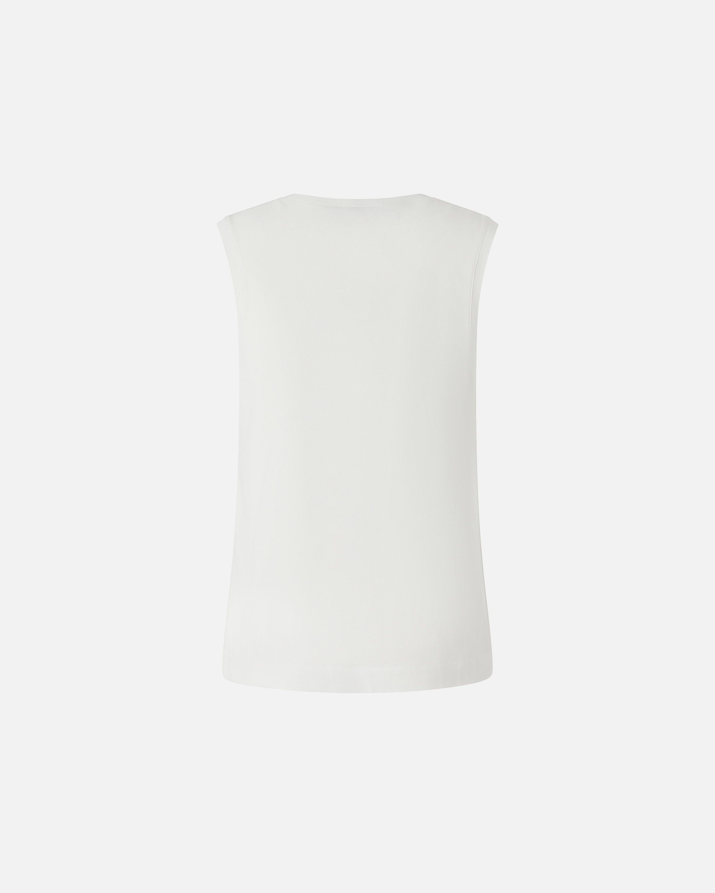 Pinko Sleeveless T-shirt With Heart Embroidery In White