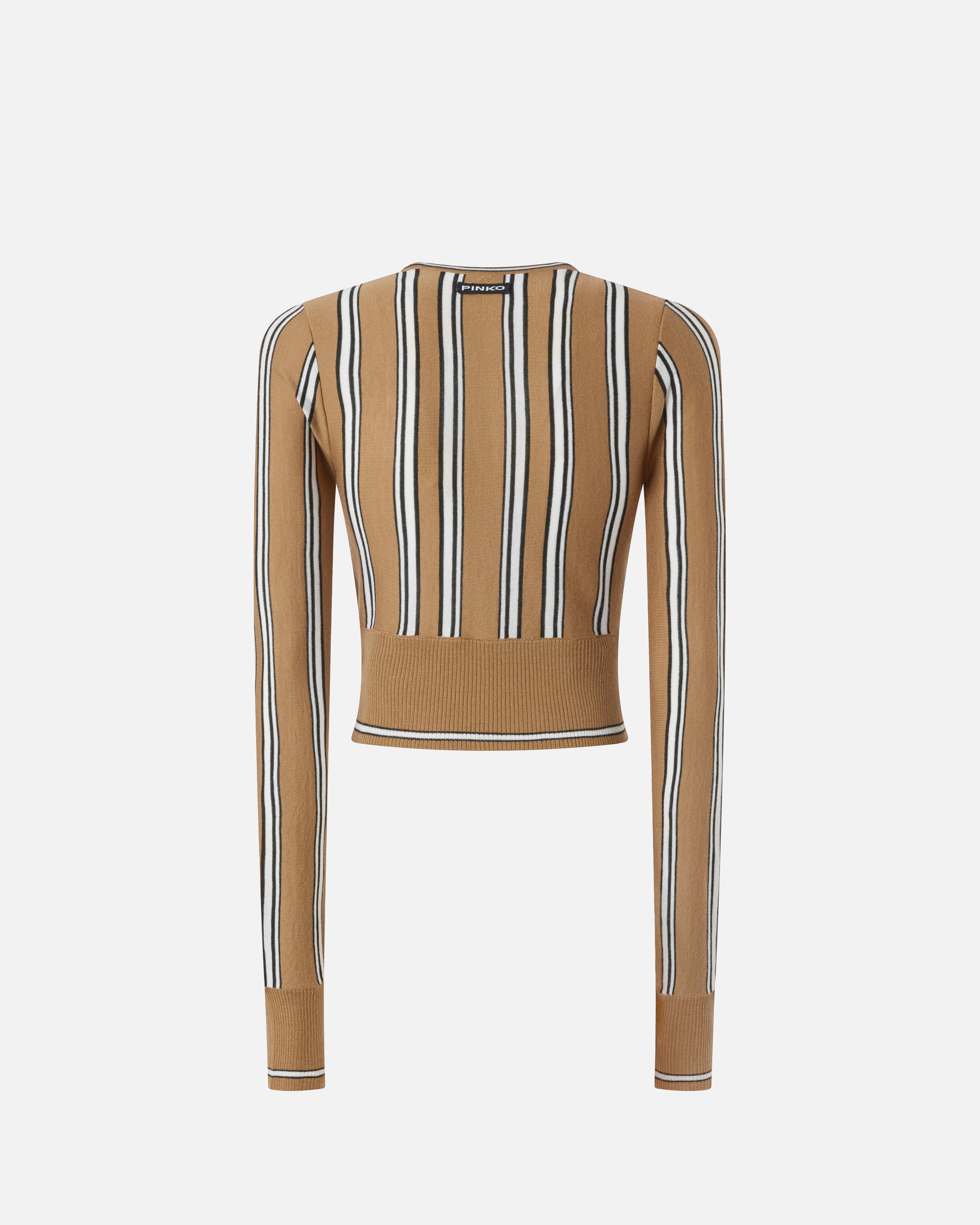 Cardigan a righe multicolor 5