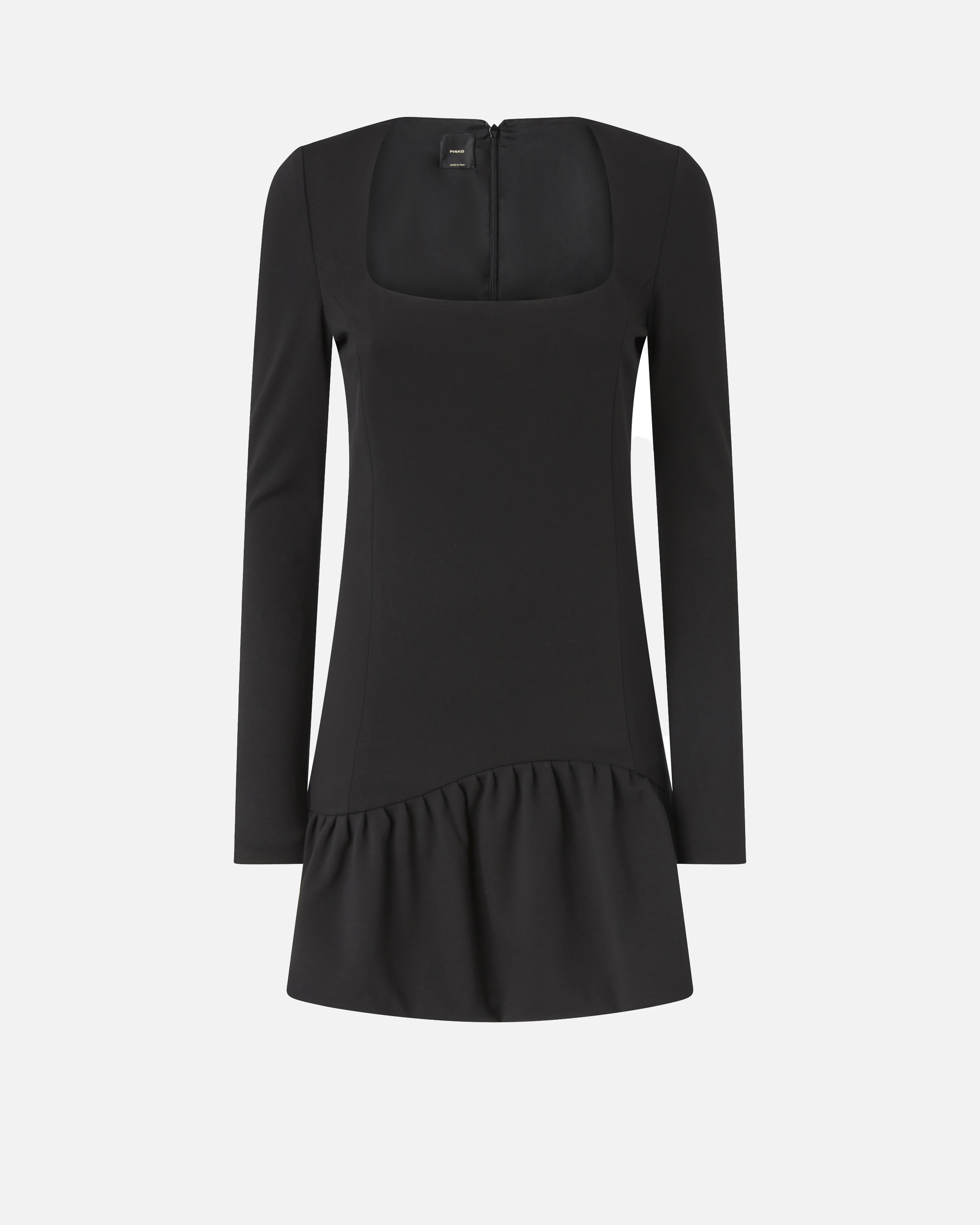 Pinko Mini Dress With Square Neckline In Black