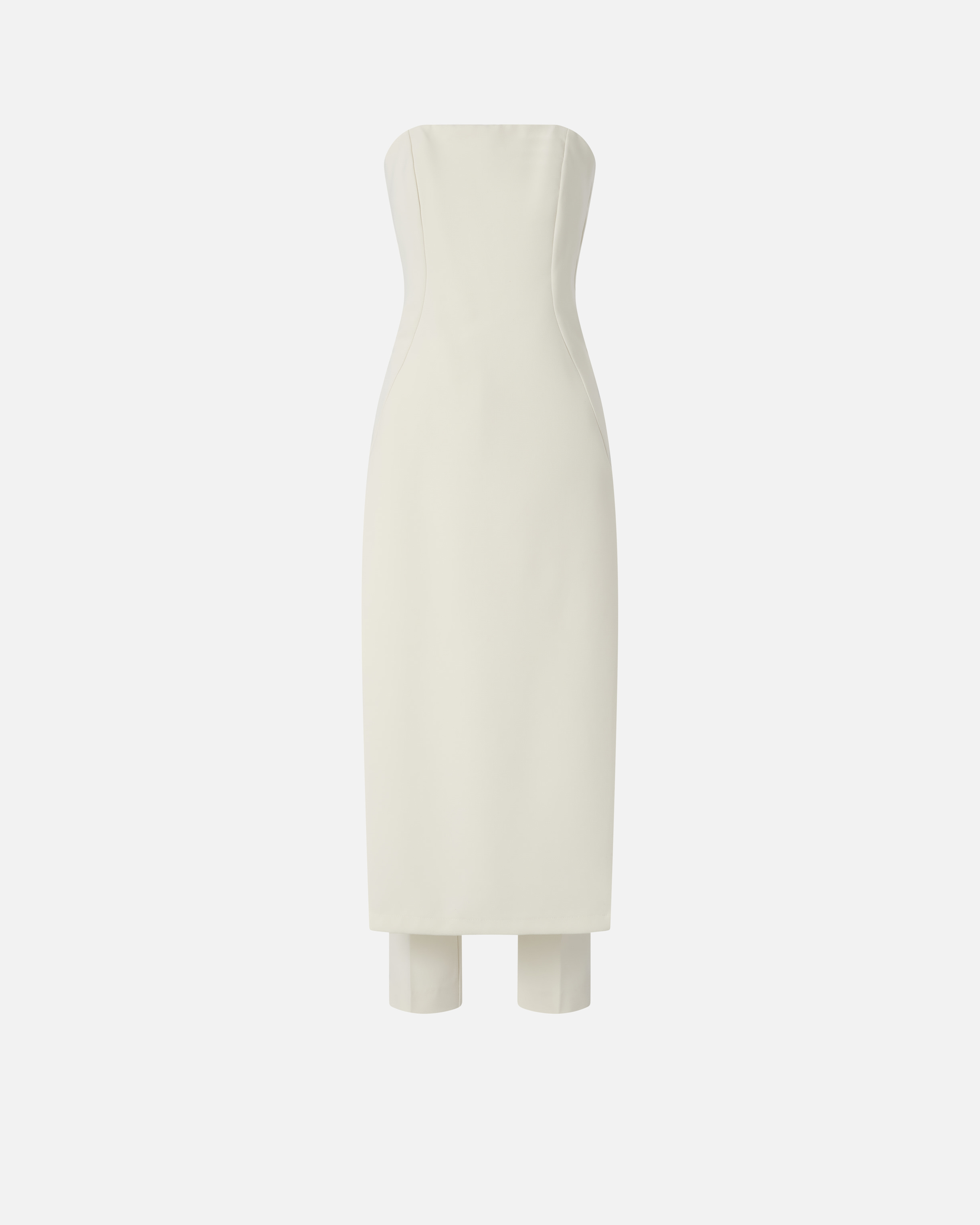Pinko Scartaregalo Strapless Jumpsuit In White