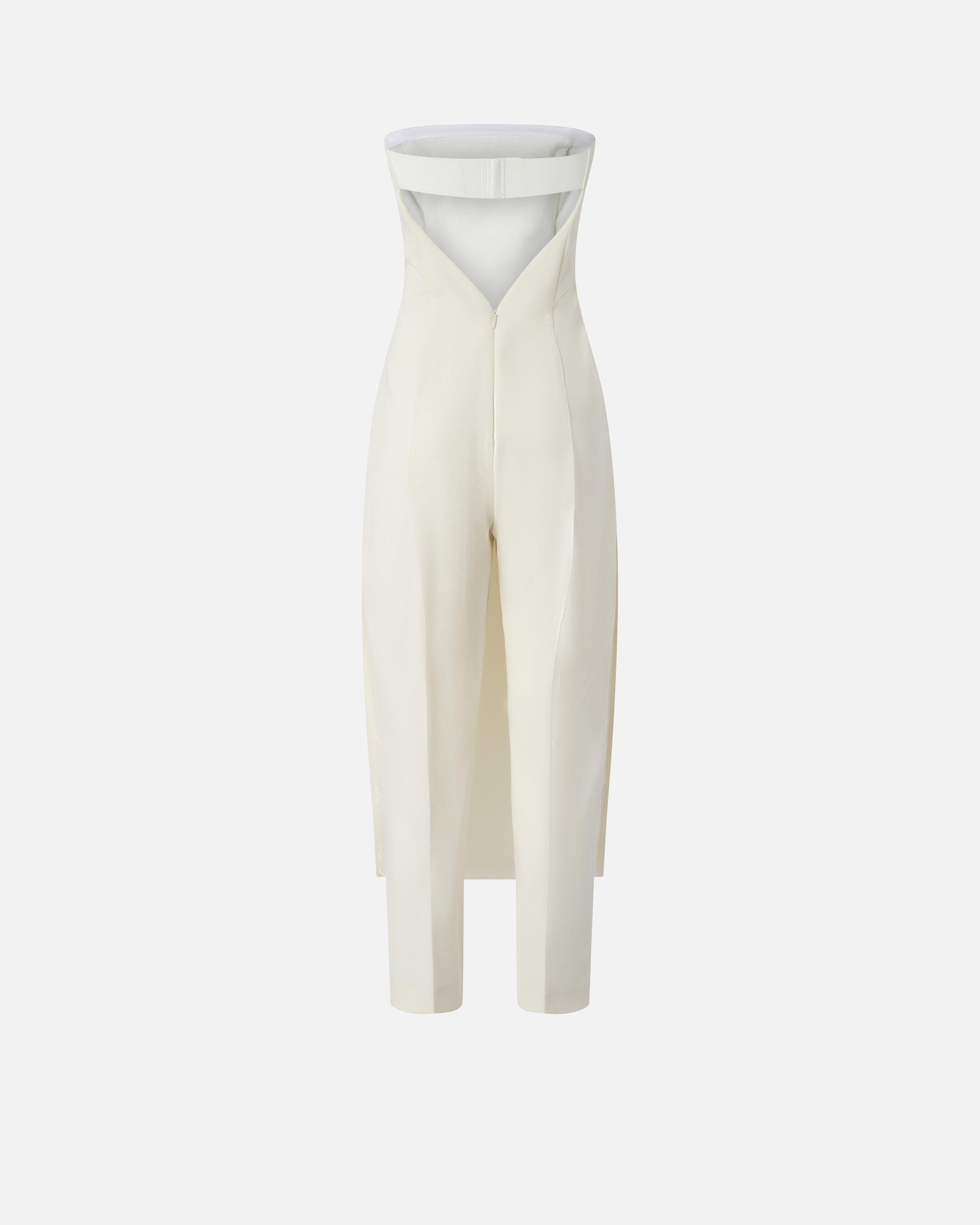 Pinko Scartaregalo Strapless Jumpsuit In White