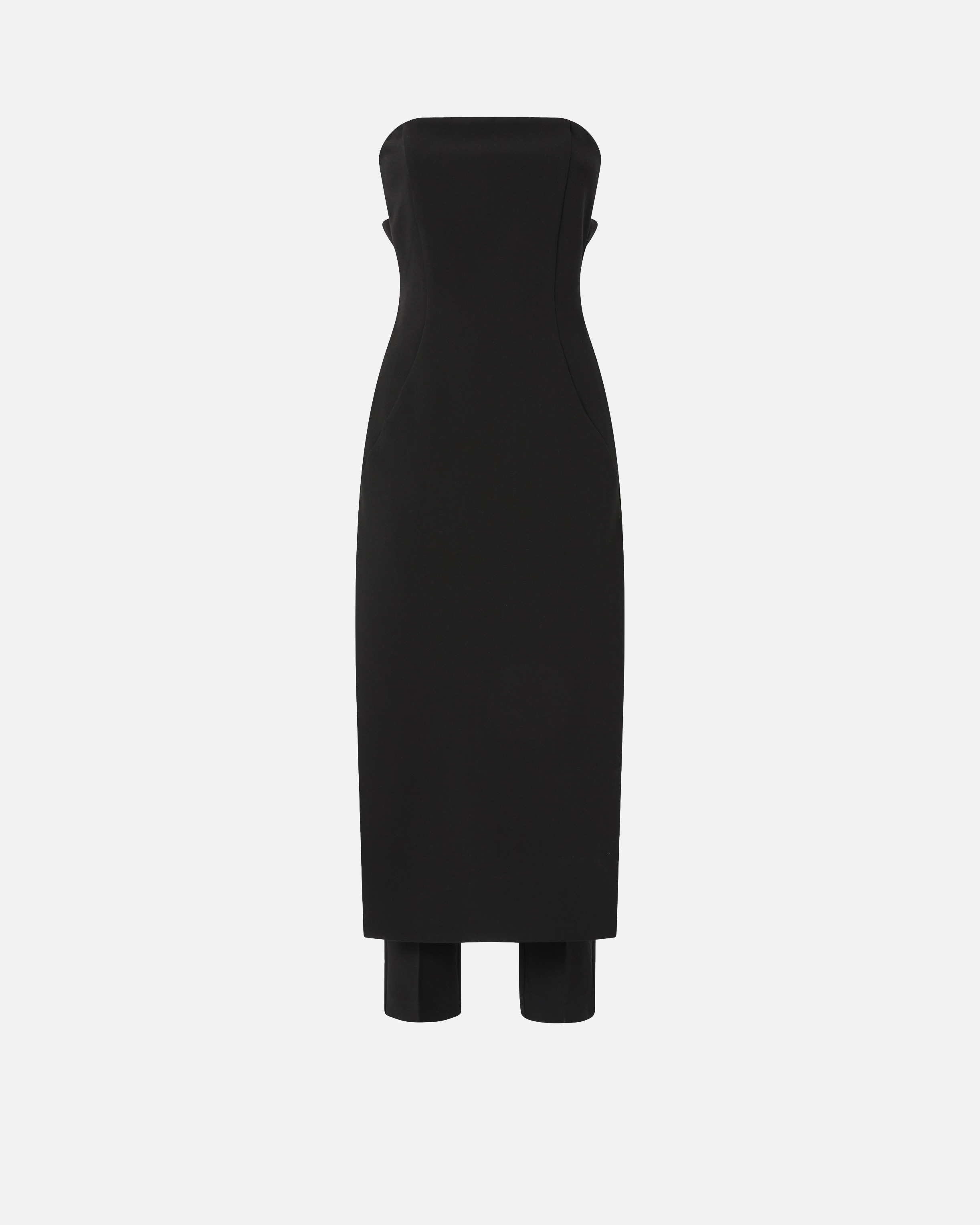 Pinko Jumpsuit With Skirt-effect Front In Black
