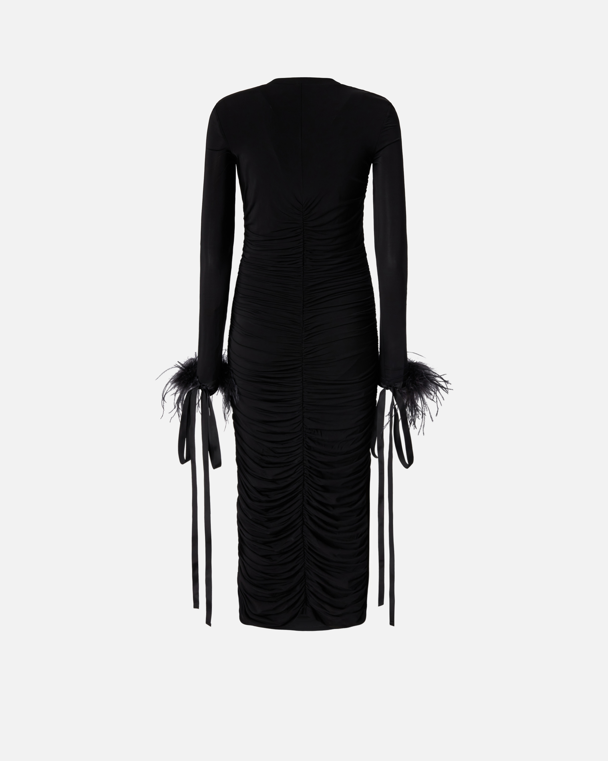PINKO 25SS ドレス-ロング ブラック系 Elegant long coat dress PINKO → Shop Online