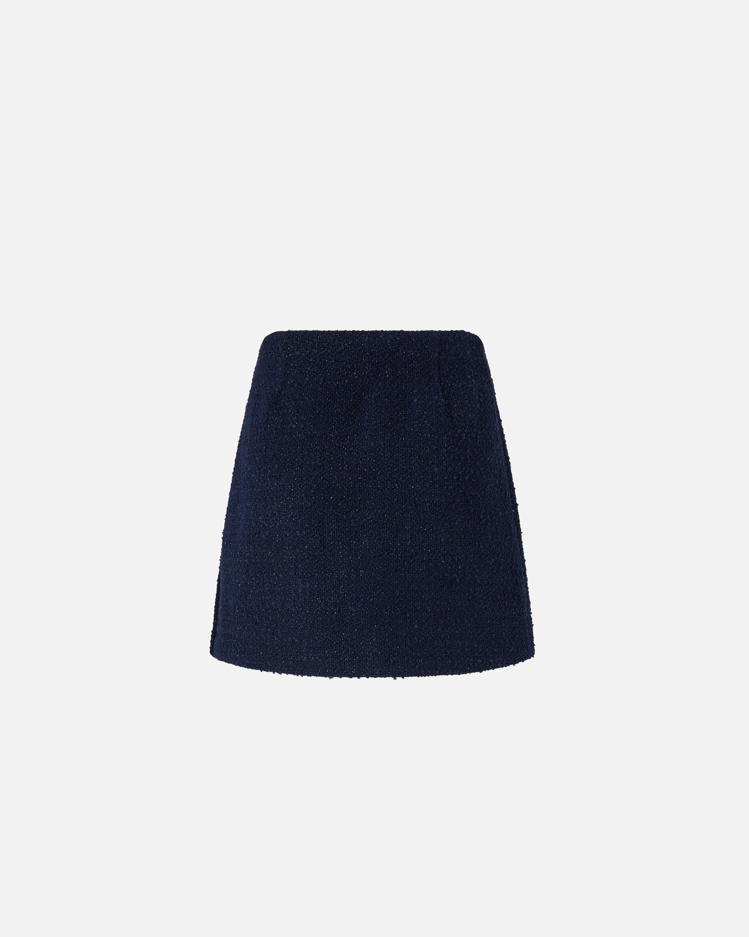 Pinko Tweed Miniskirt Gold-tone Buttons In Blue